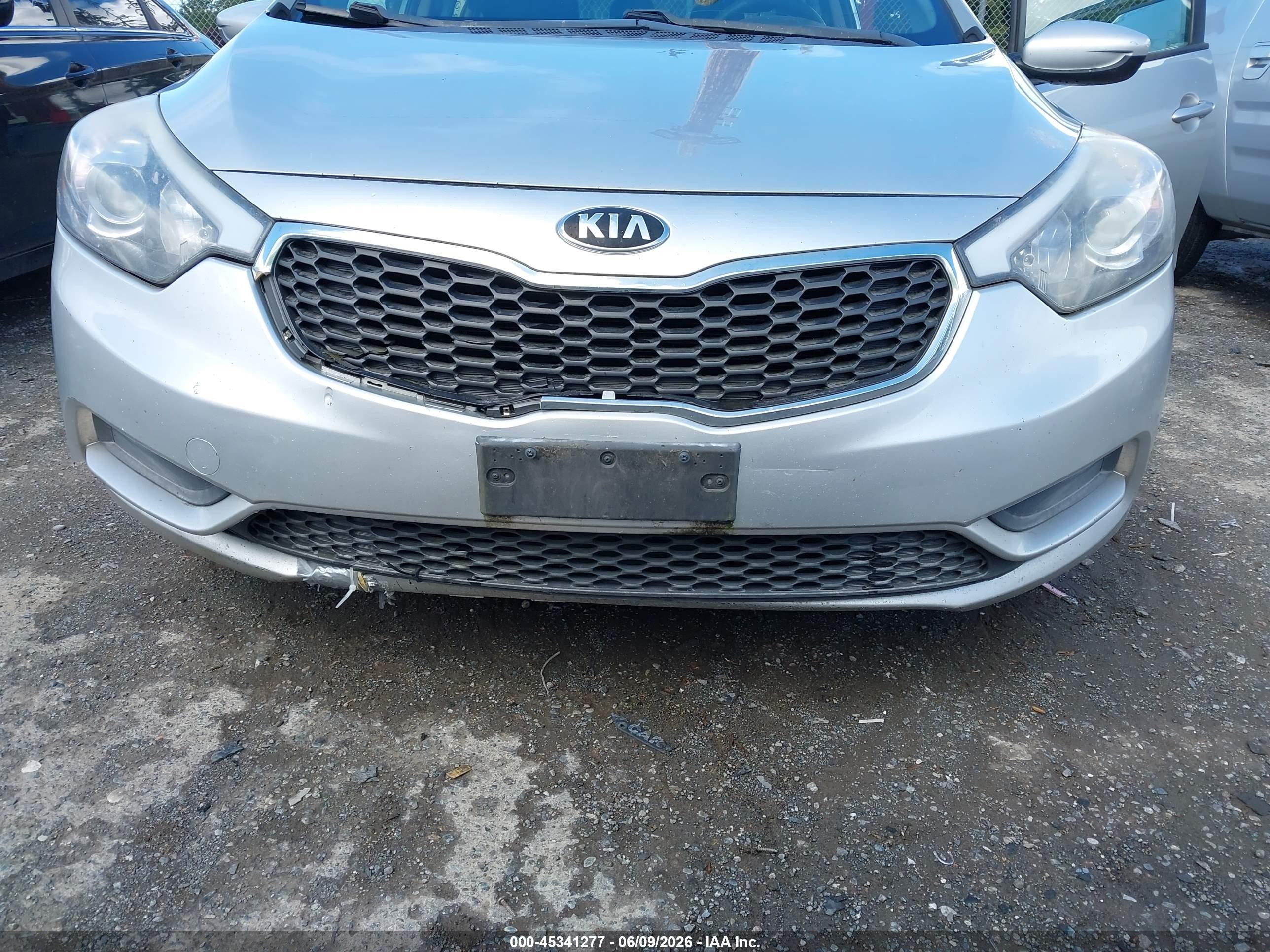 2014 Kia Forte Lx Silver vin: KNAFK4A66E5214383
