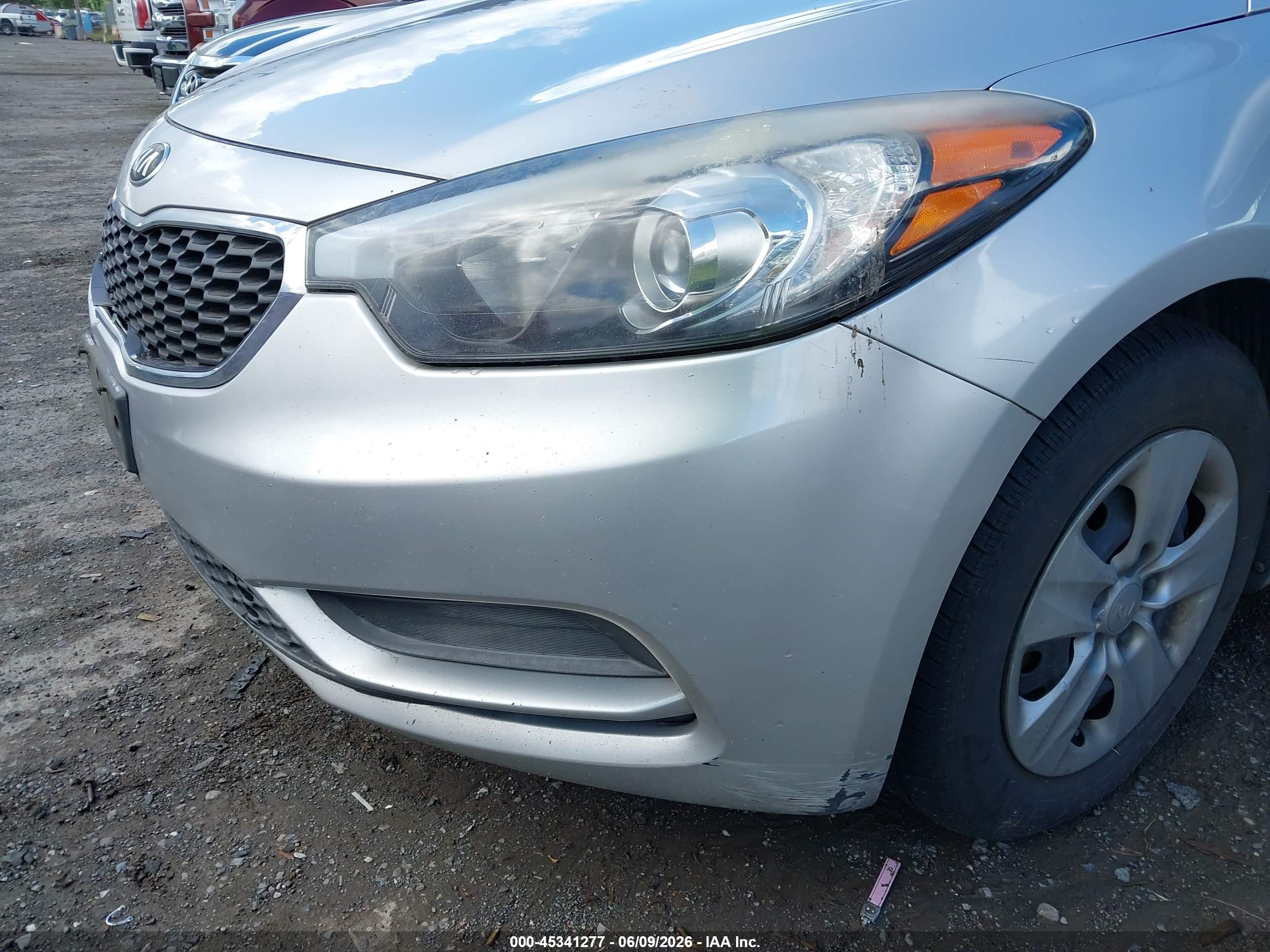 2014 Kia Forte Lx Silver vin: KNAFK4A66E5214383