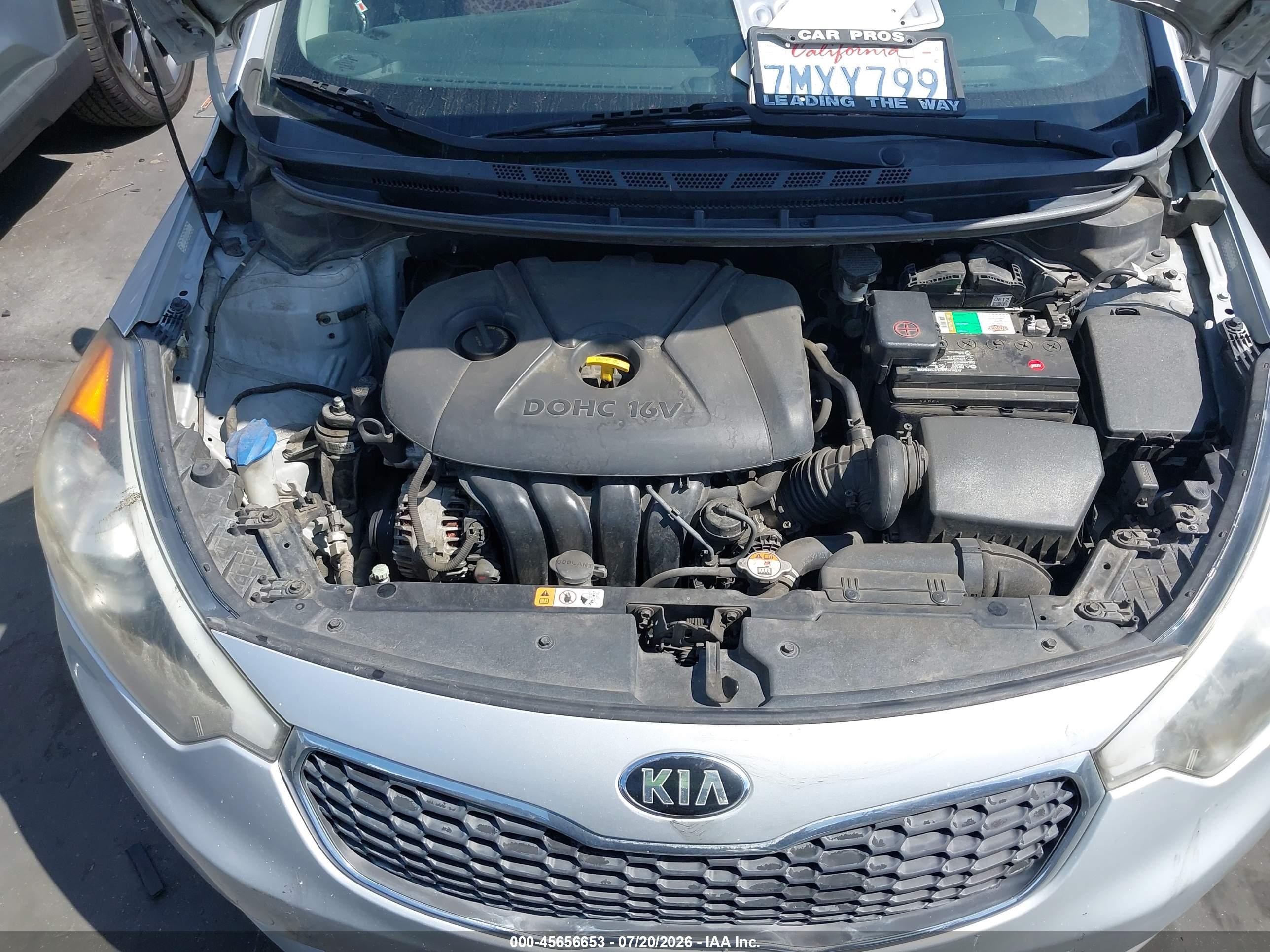 2015 Kia Forte Lx Silver vin: KNAFK4A66F5426914