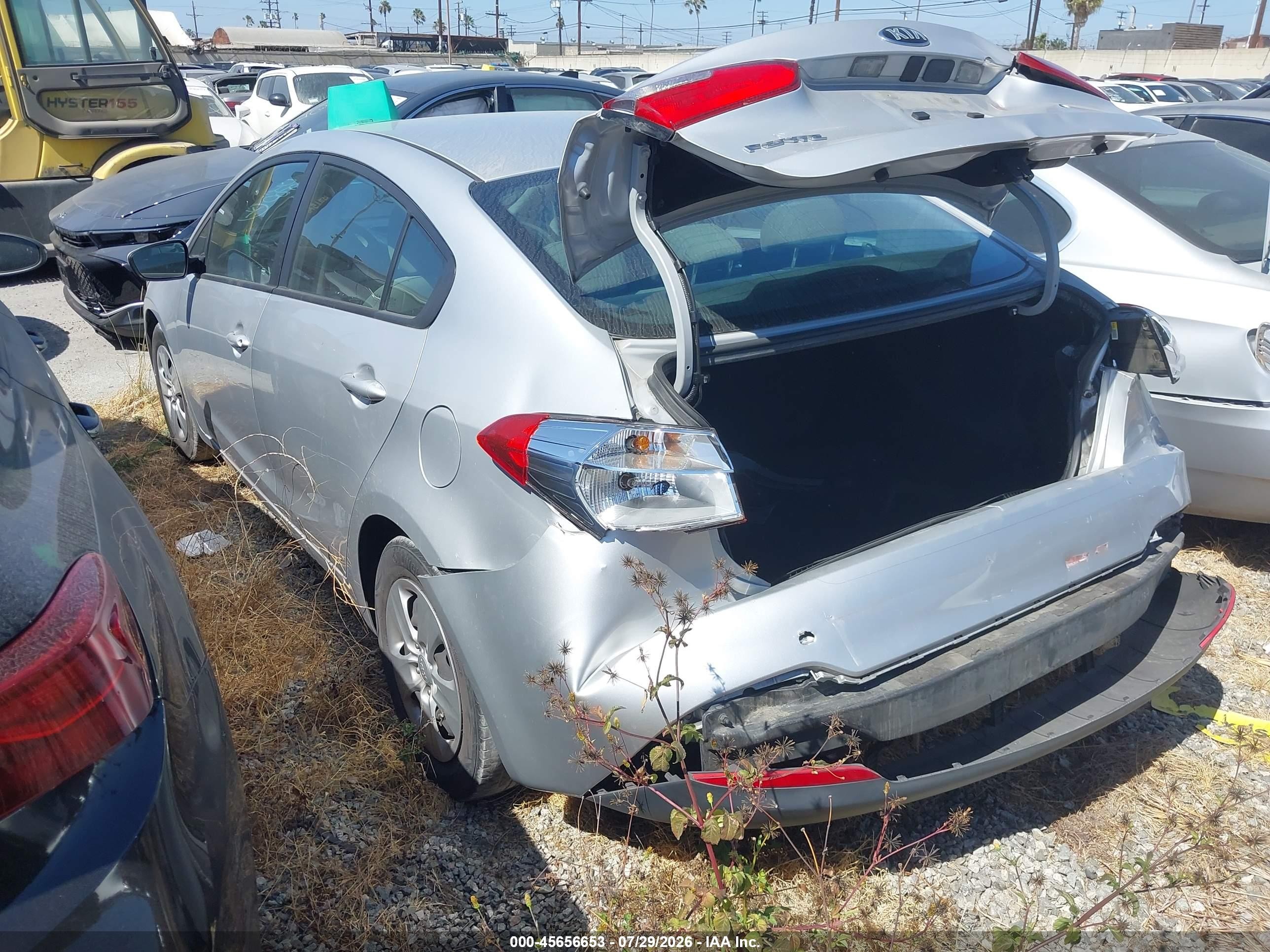 2015 Kia Forte Lx Silver vin: KNAFK4A66F5426914
