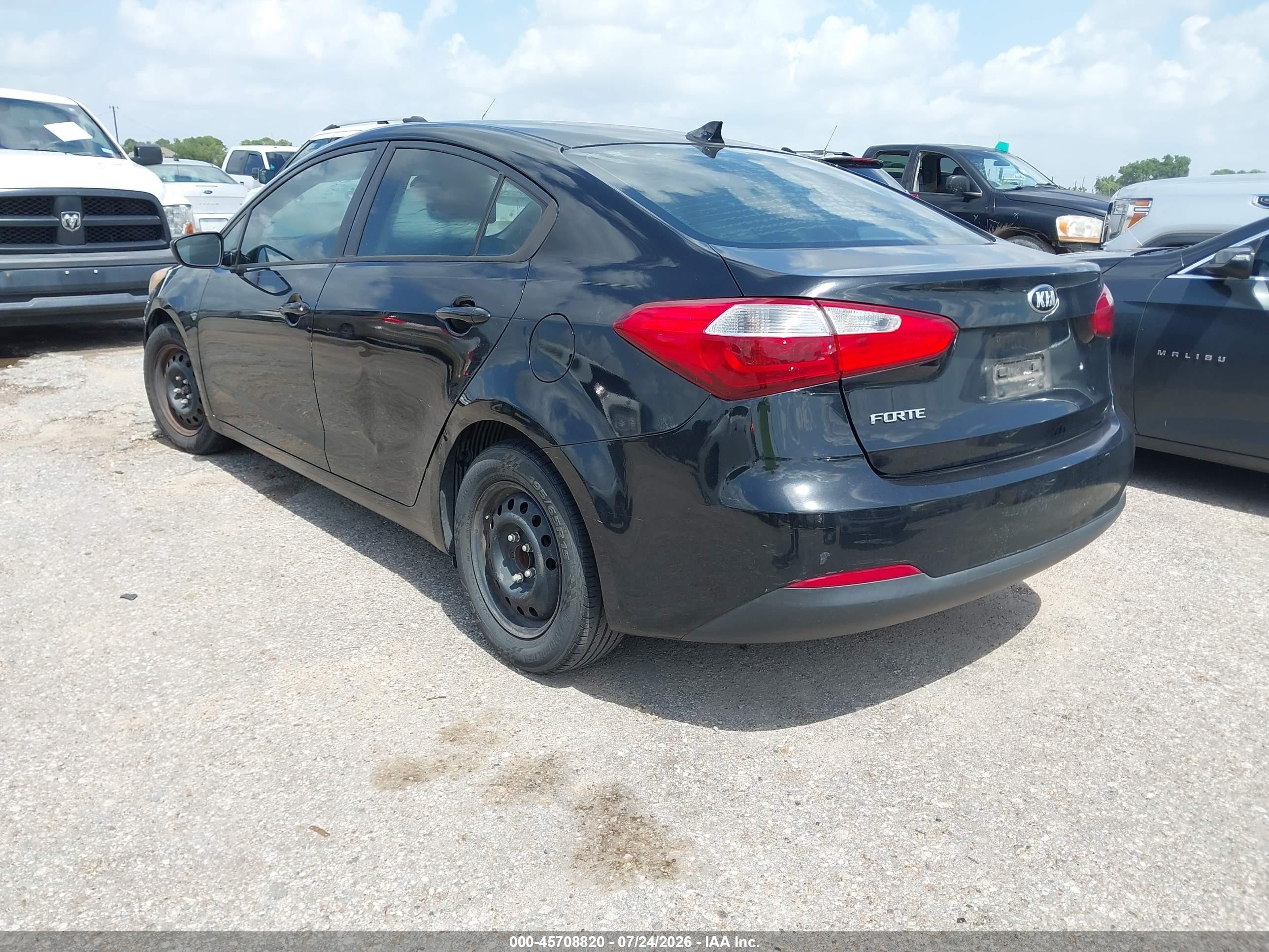 2015 Kia Forte Lx Black vin: KNAFK4A66F5428940