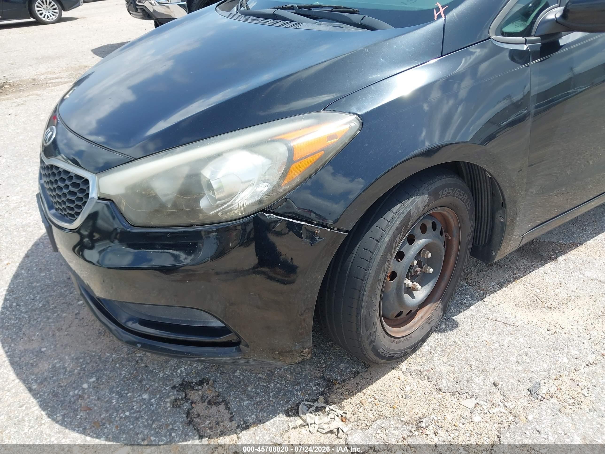 2015 Kia Forte Lx Black vin: KNAFK4A66F5428940