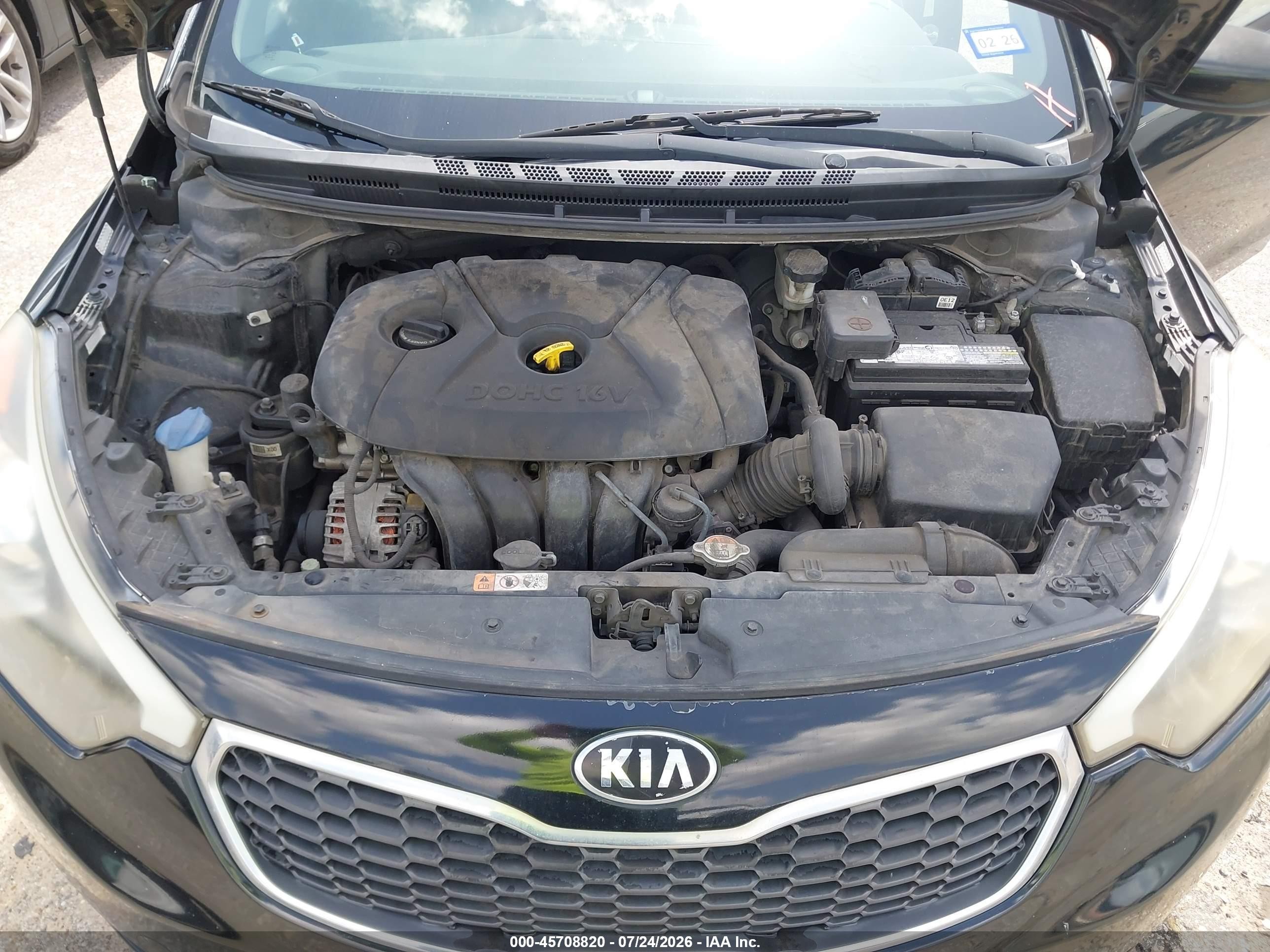 2015 Kia Forte Lx Black vin: KNAFK4A66F5428940