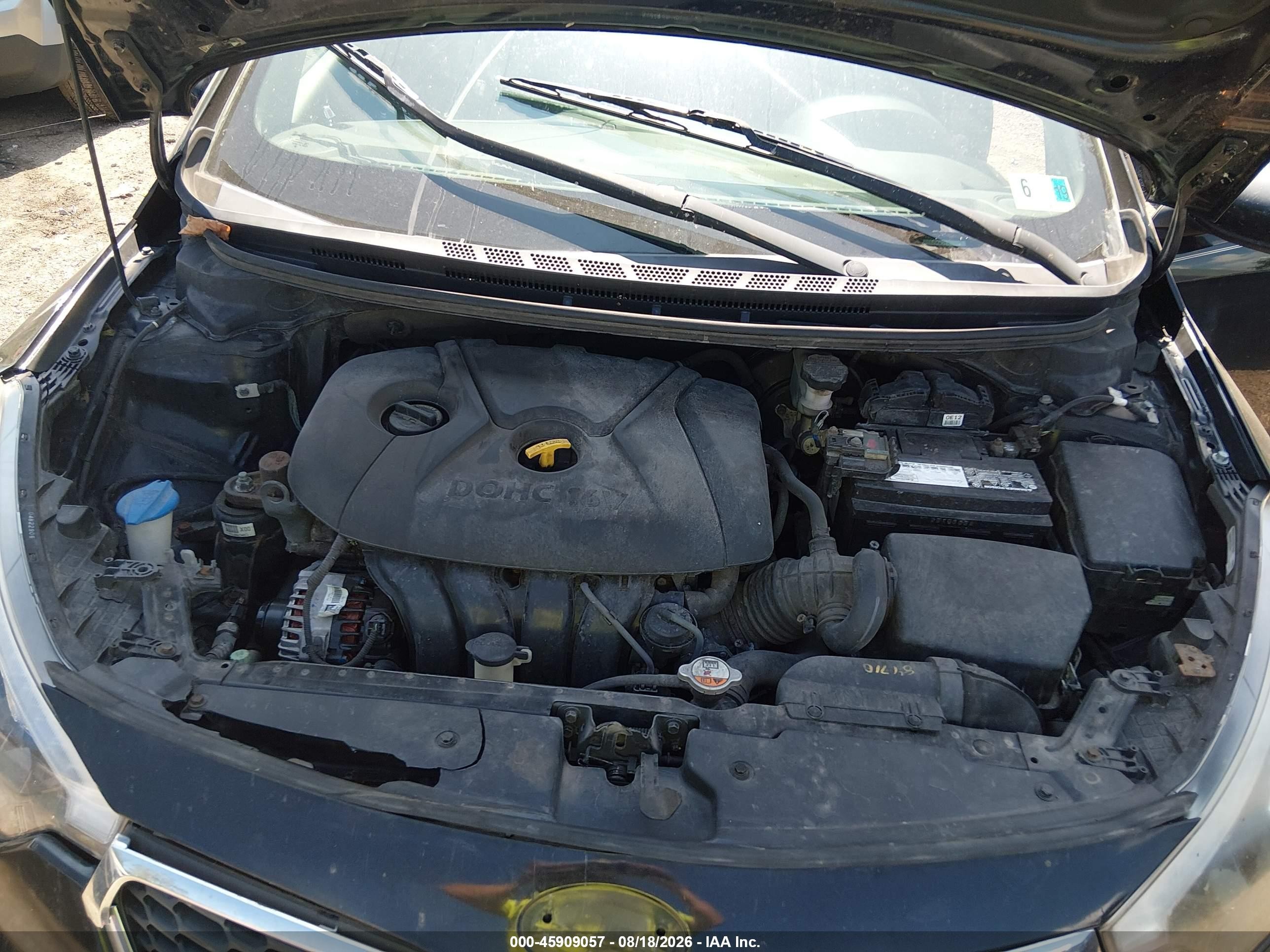 2014 Kia Forte Lx Black vin: KNAFK4A67E5184648