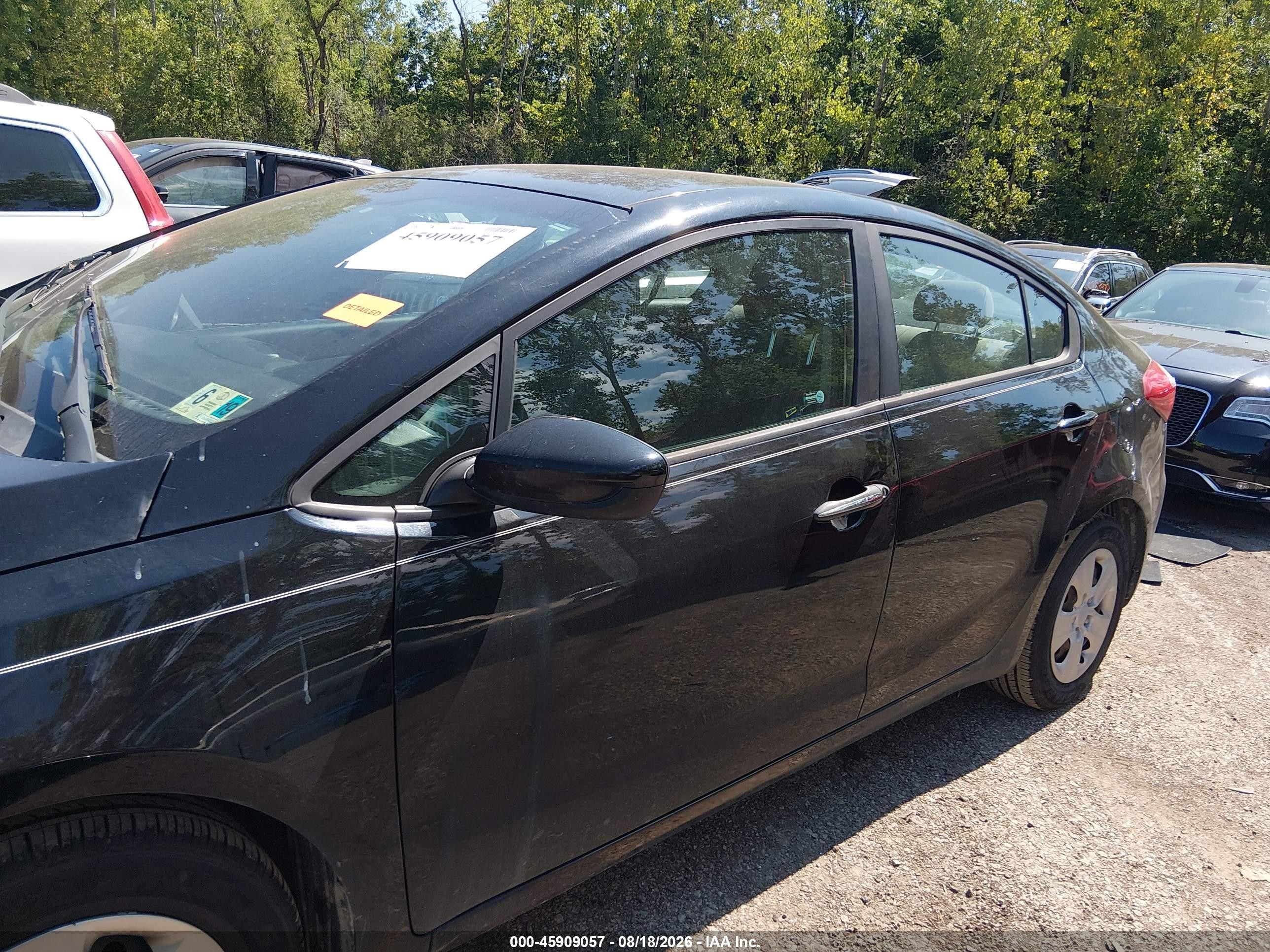 2014 Kia Forte Lx Black vin: KNAFK4A67E5184648