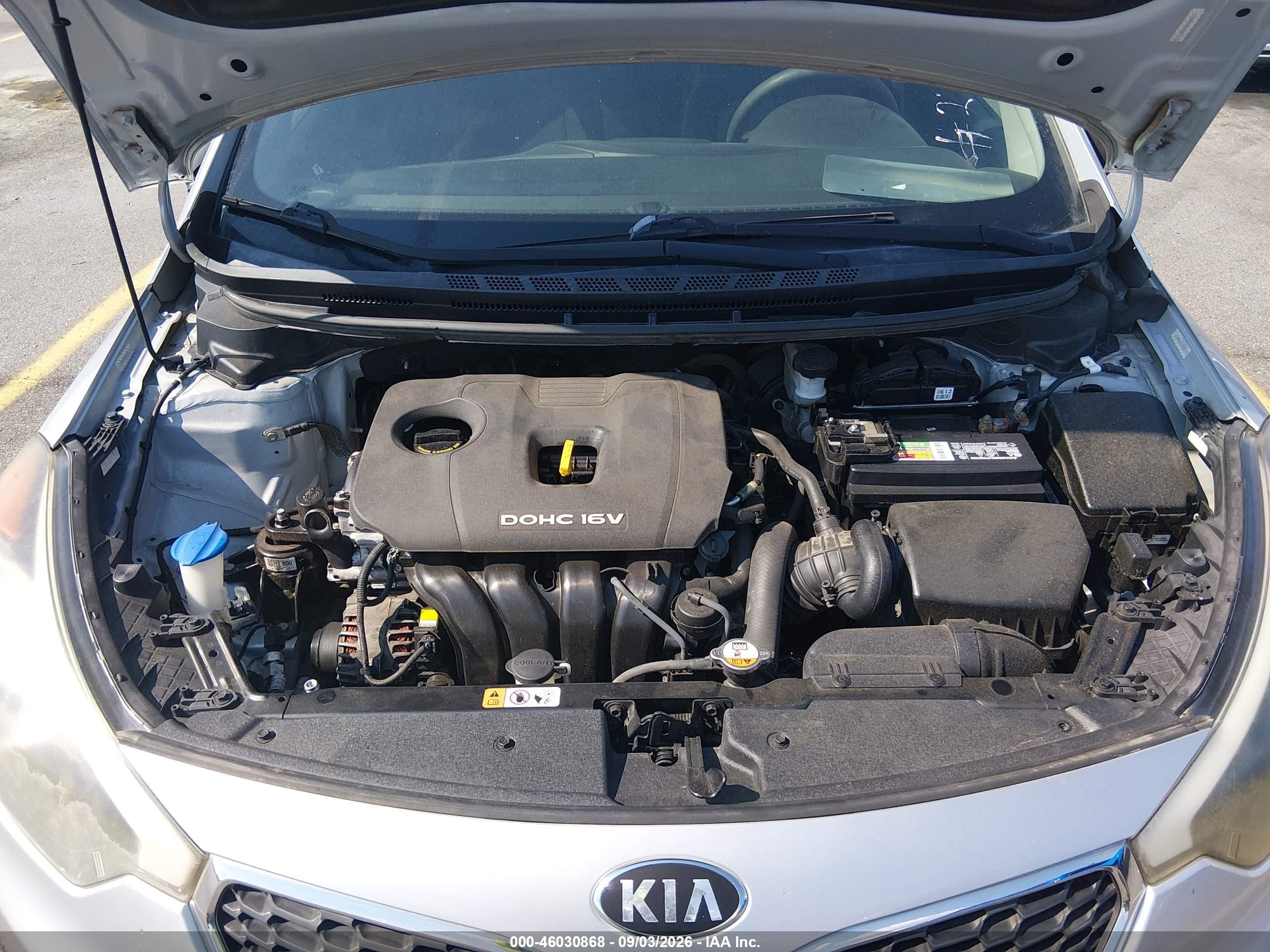 2014 Kia Forte Lx Серебряный vin: KNAFK4A67E5251295