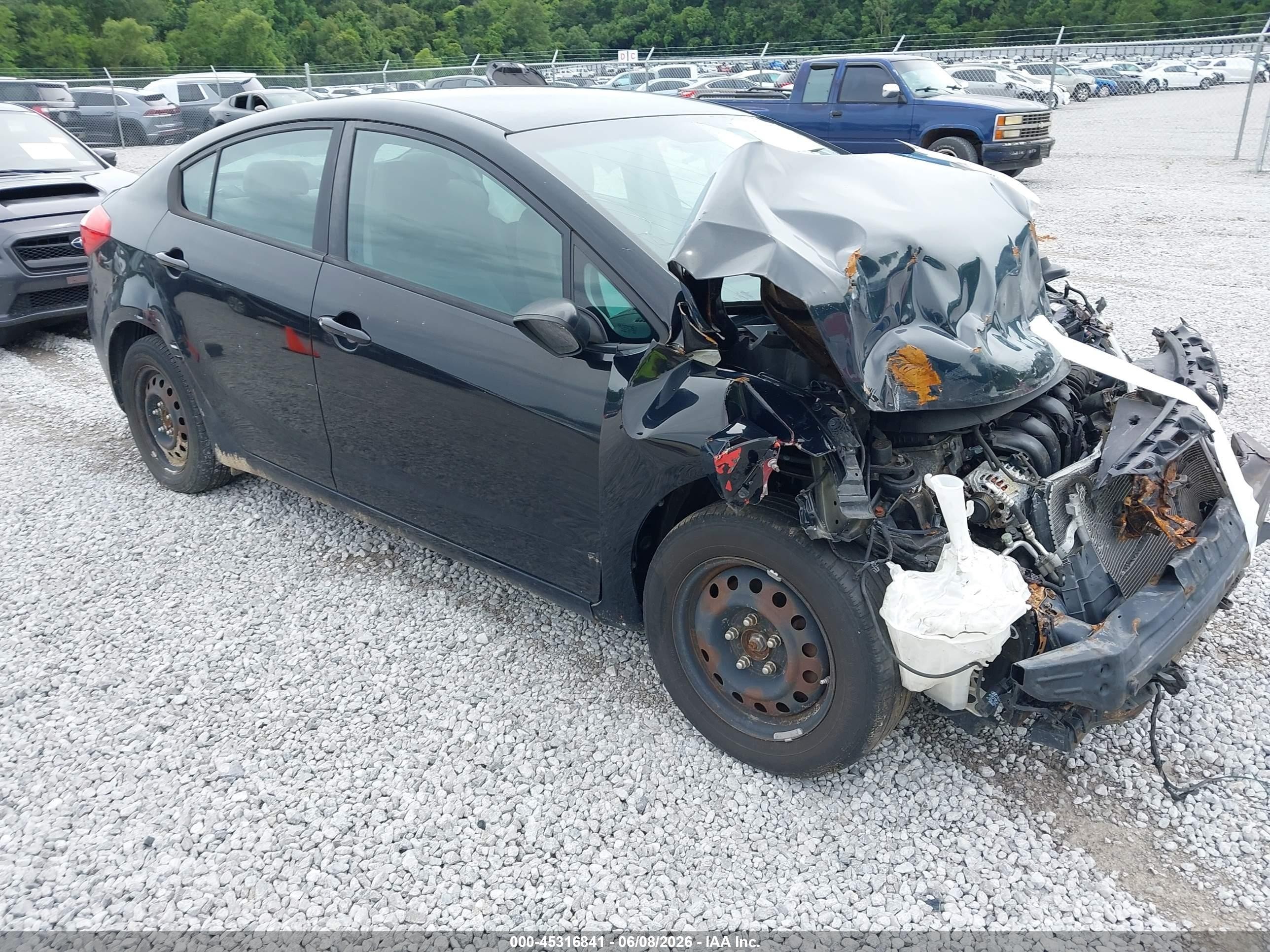 2015 Kia Forte Lx Black vin: KNAFK4A67F5423441