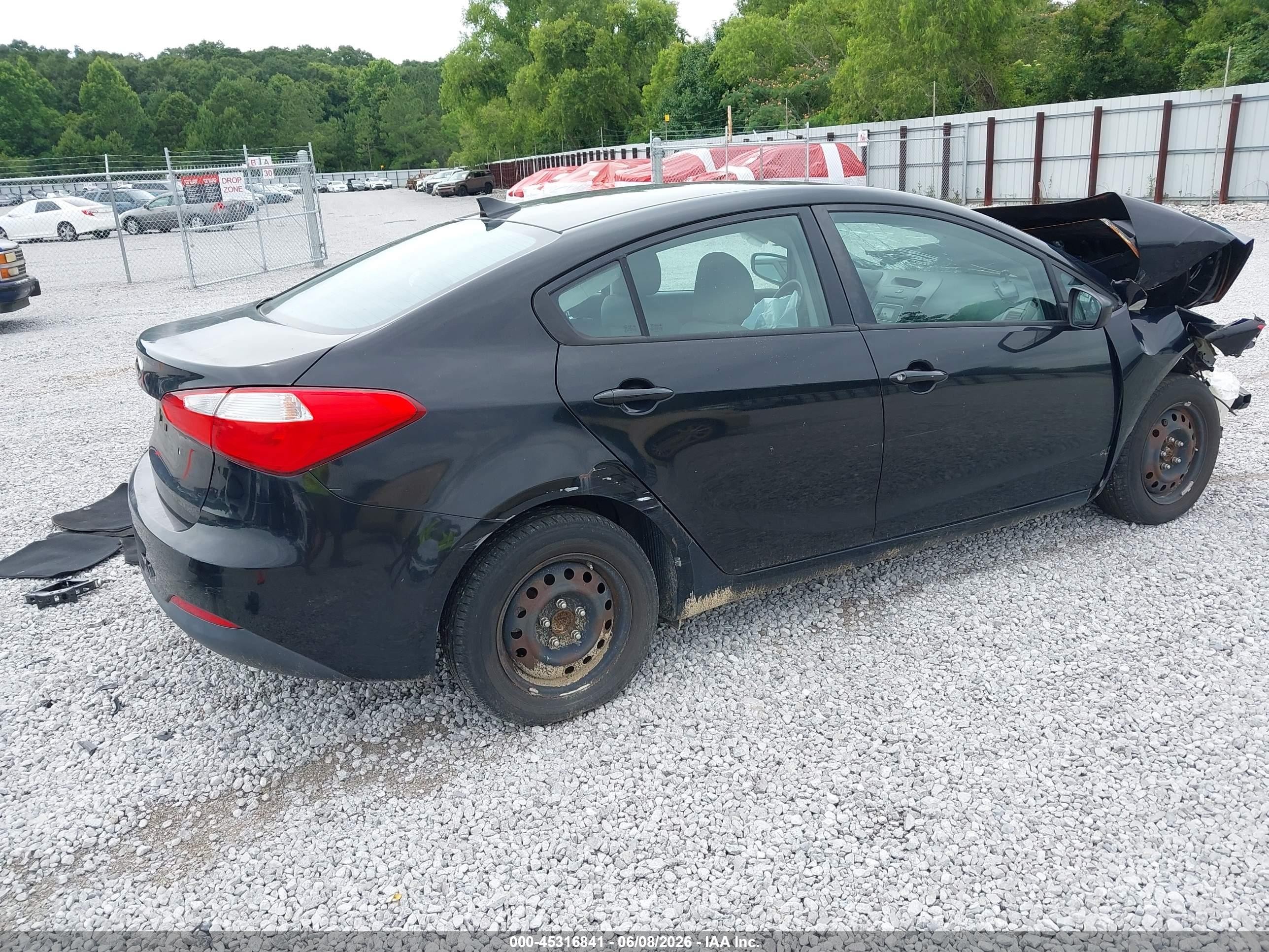 2015 Kia Forte Lx Black vin: KNAFK4A67F5423441
