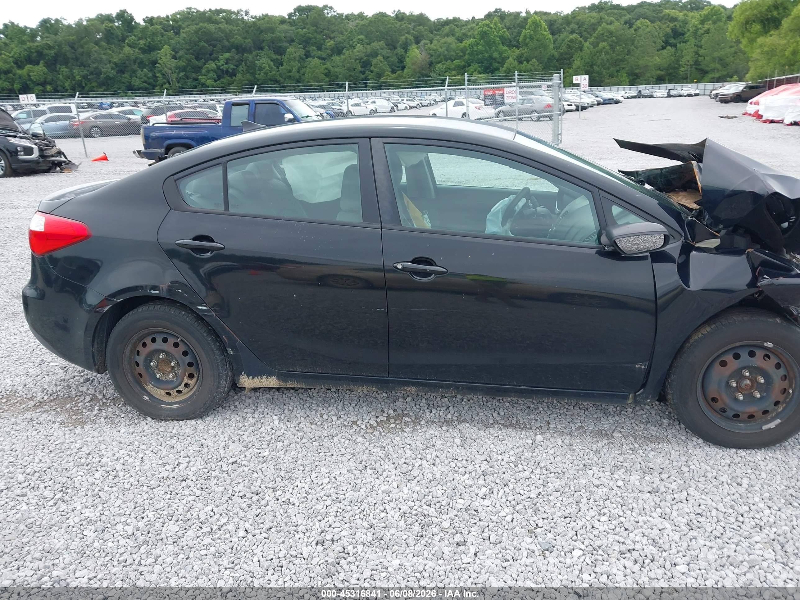 2015 Kia Forte Lx Black vin: KNAFK4A67F5423441
