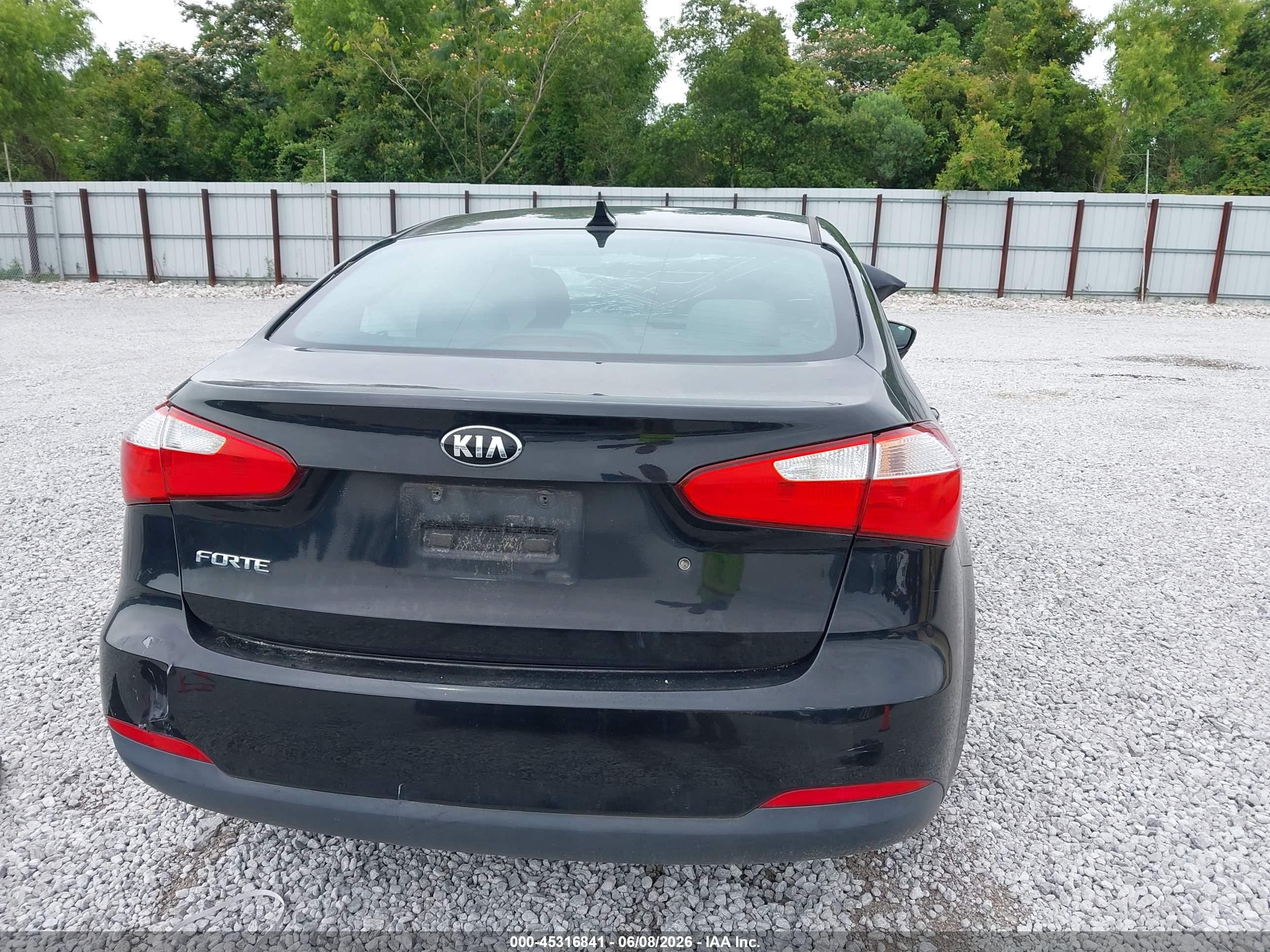 2015 Kia Forte Lx Black vin: KNAFK4A67F5423441