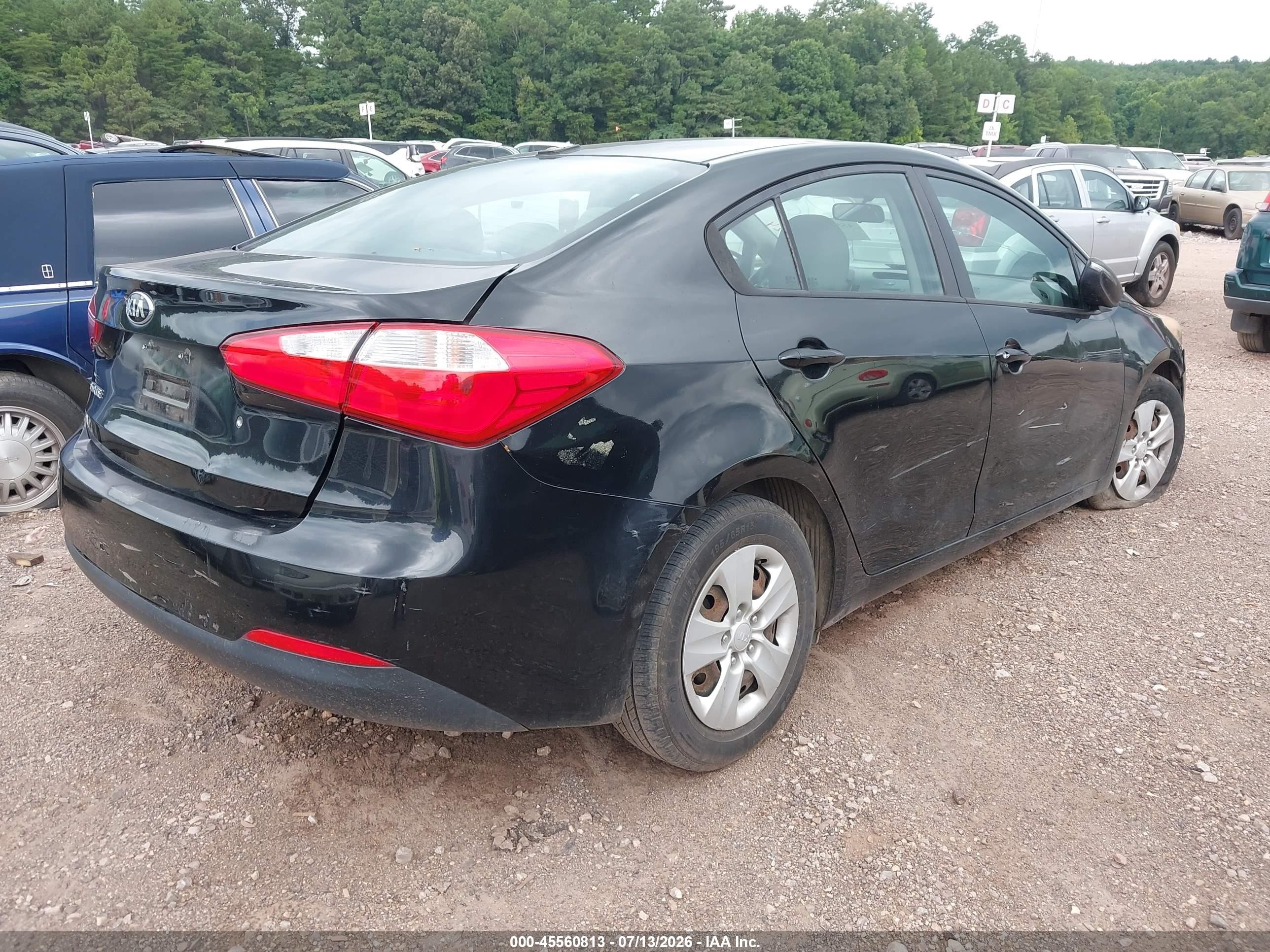 2015 Kia Forte Lx Black vin: KNAFK4A67F5430924