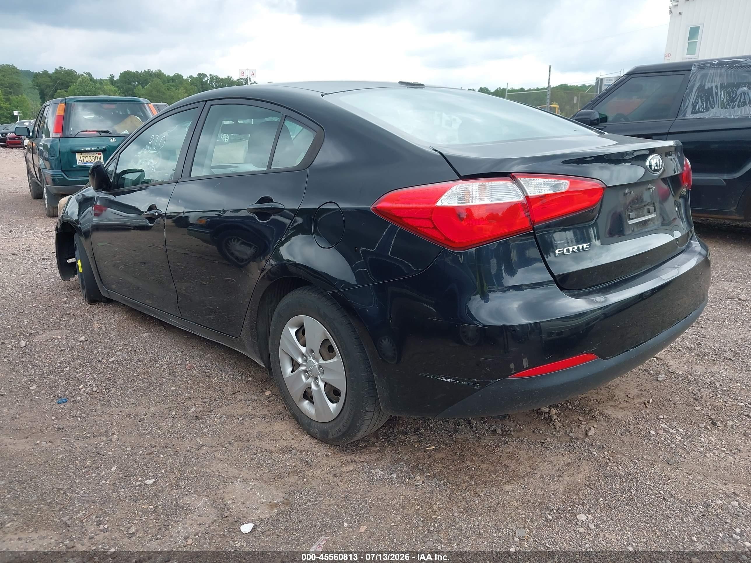 2015 Kia Forte Lx Black vin: KNAFK4A67F5430924