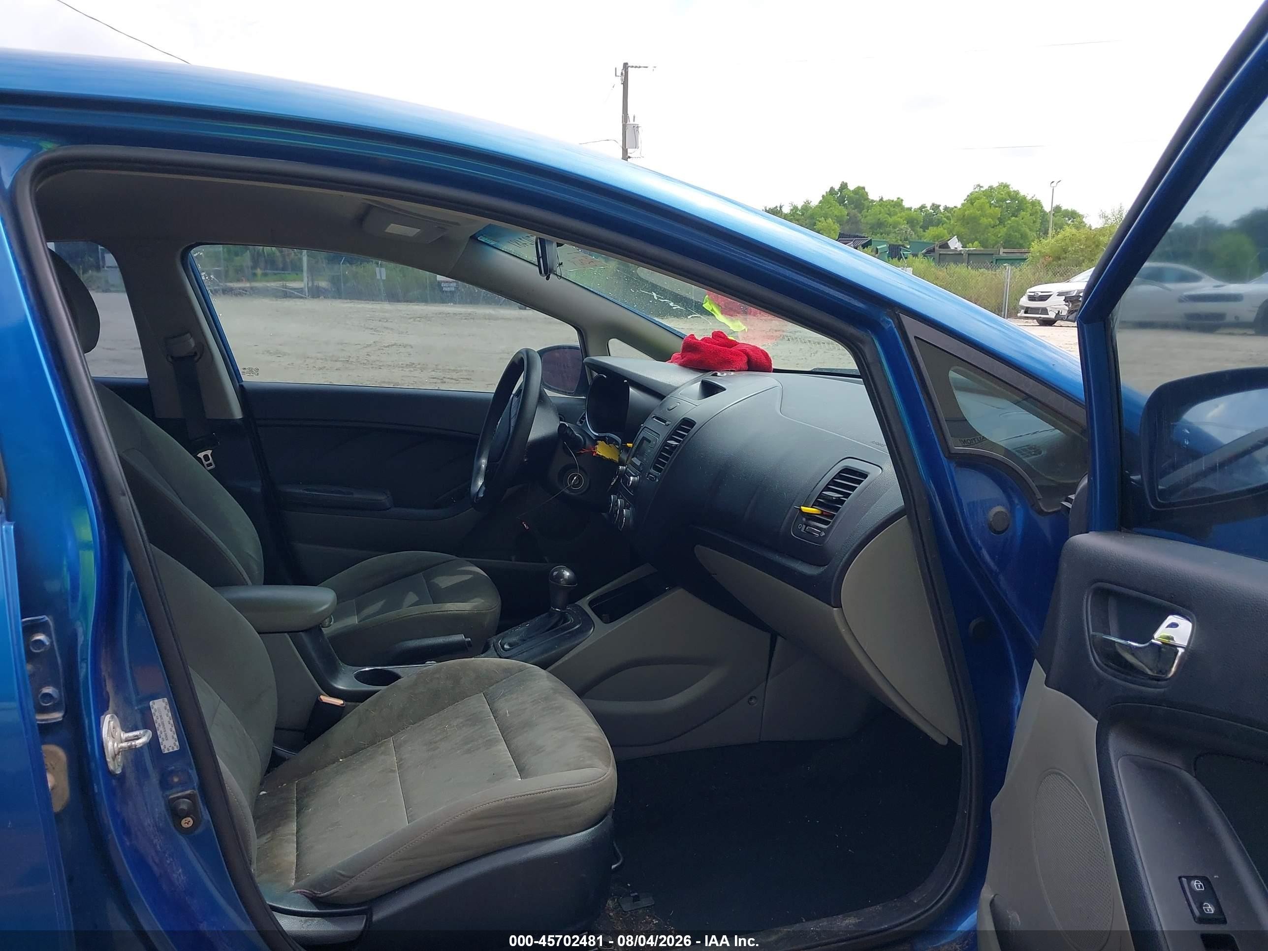 2014 Kia Forte Lx Blue vin: KNAFK4A68E5061277