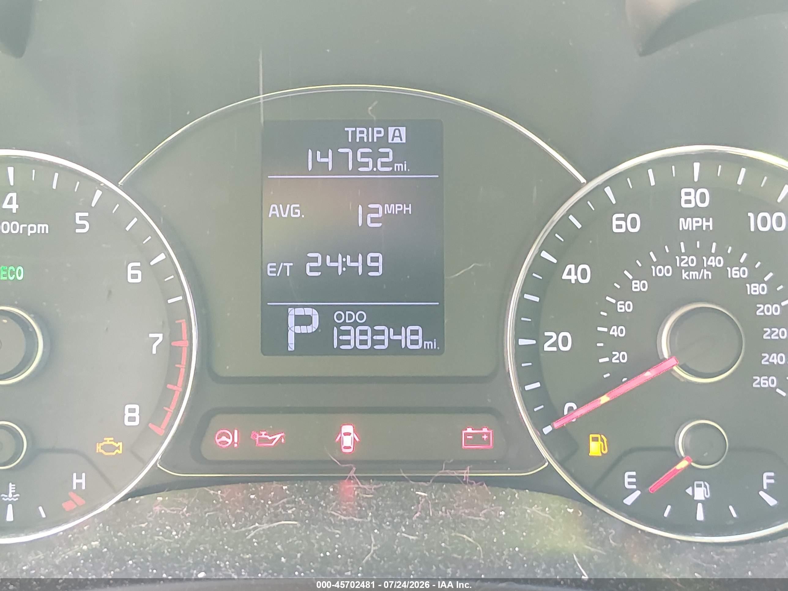 2014 Kia Forte Lx Blue vin: KNAFK4A68E5061277