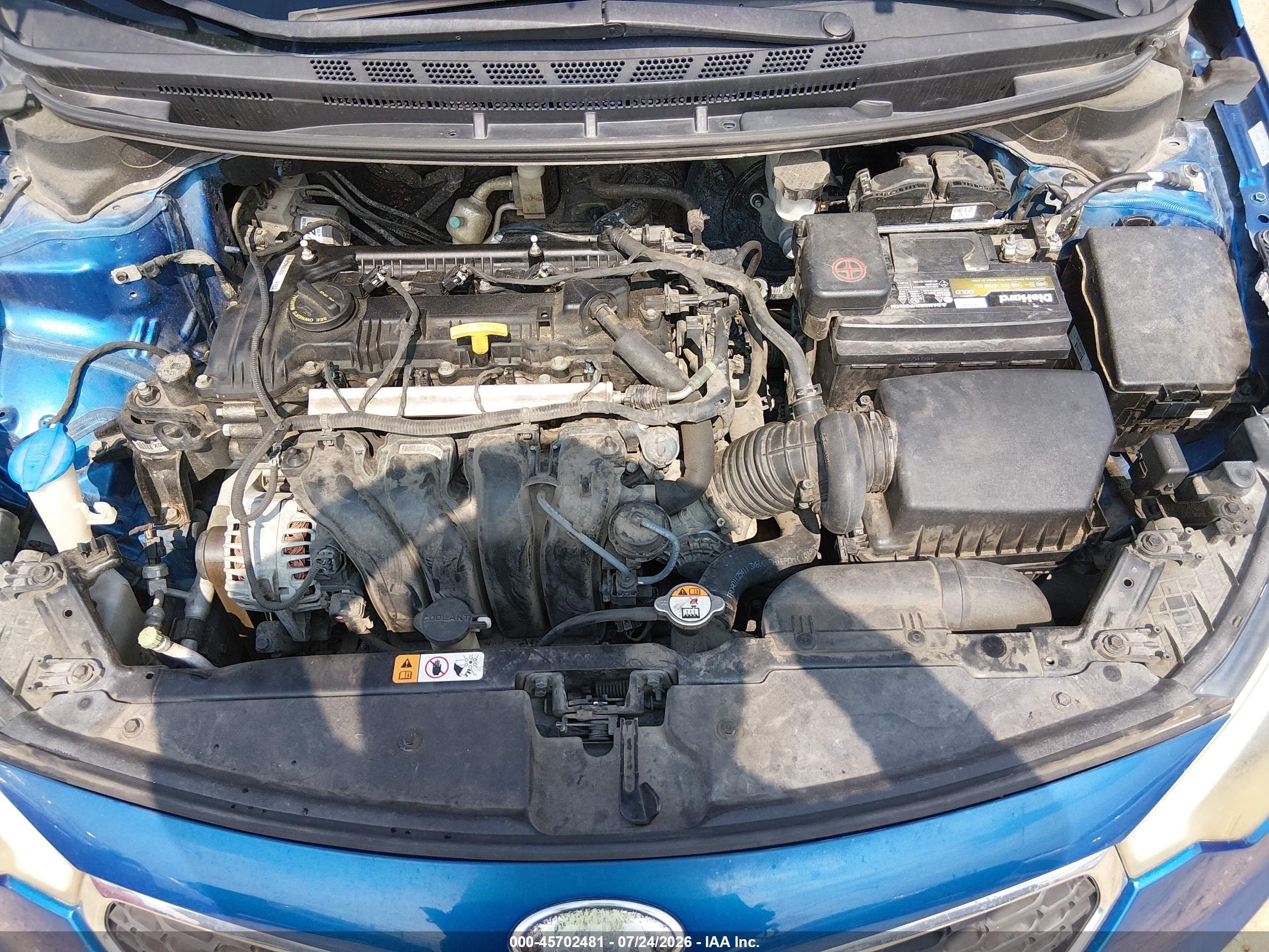 2014 Kia Forte Lx Blue vin: KNAFK4A68E5061277
