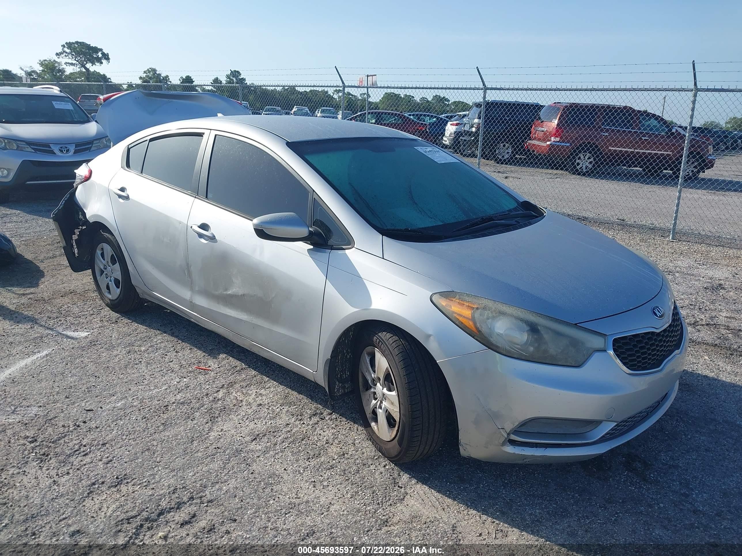 2015 Kia Forte Lx Silver vin: KNAFK4A68F5331514