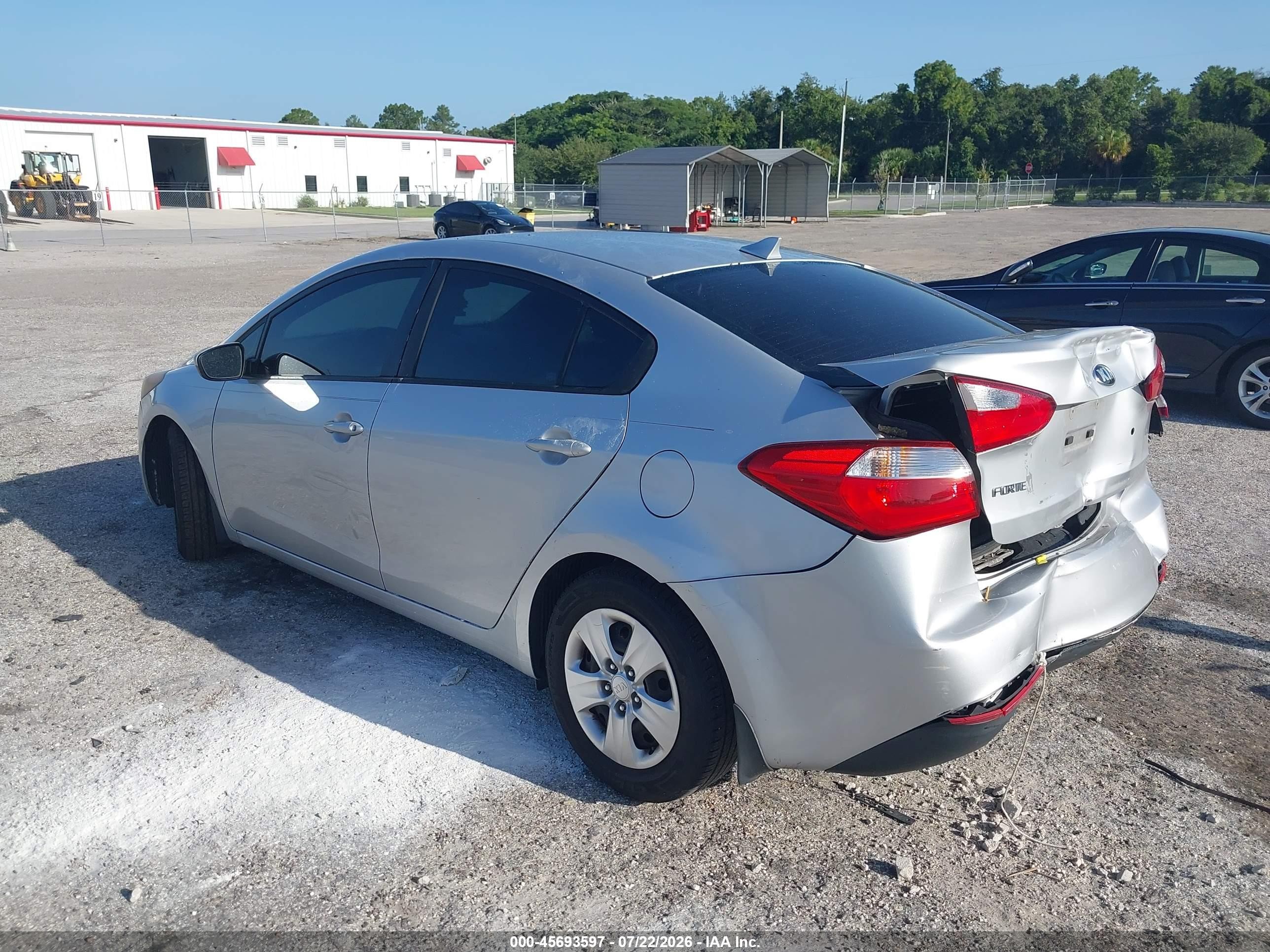 2015 Kia Forte Lx Silver vin: KNAFK4A68F5331514