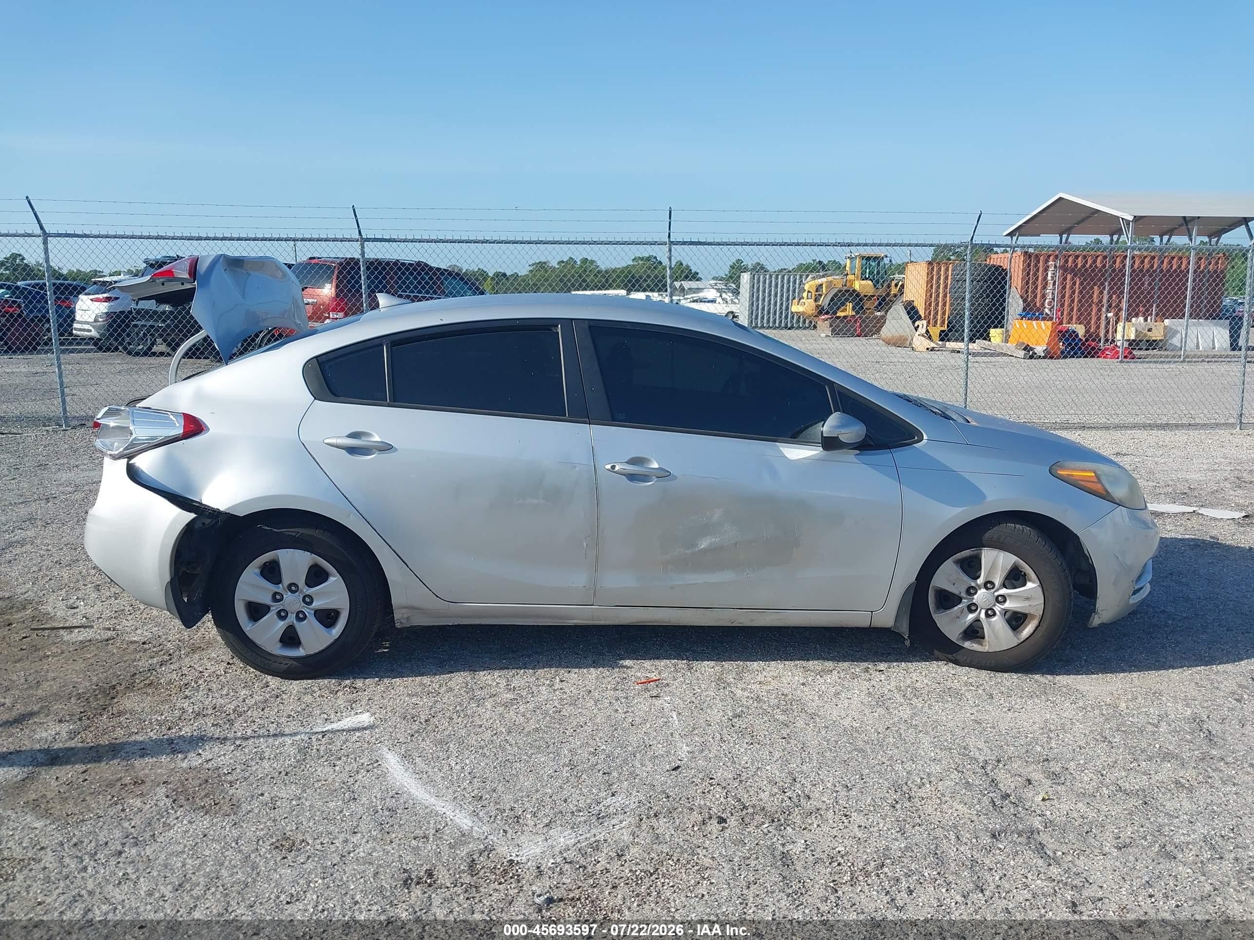2015 Kia Forte Lx Silver vin: KNAFK4A68F5331514