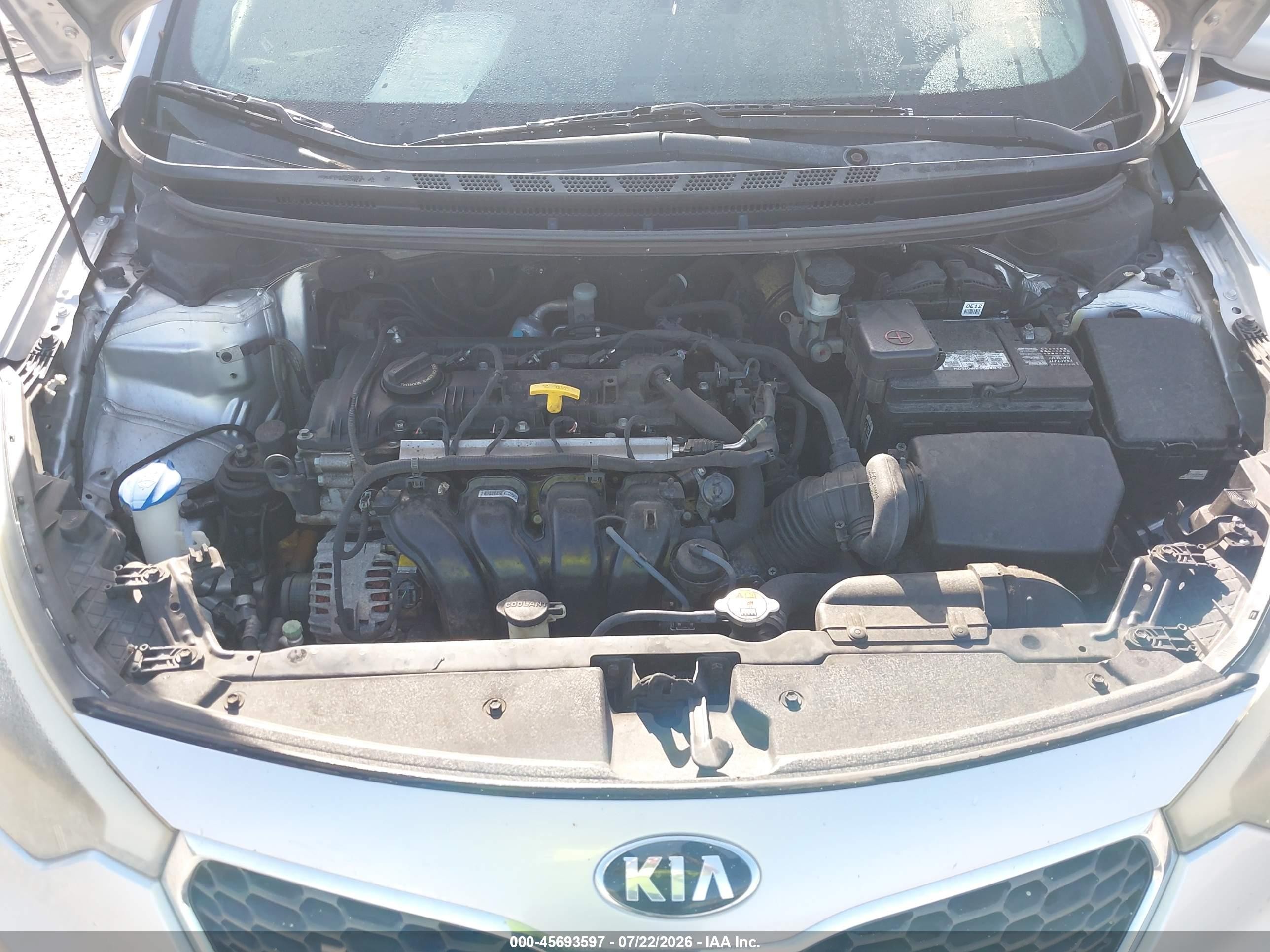 2015 Kia Forte Lx Silver vin: KNAFK4A68F5331514