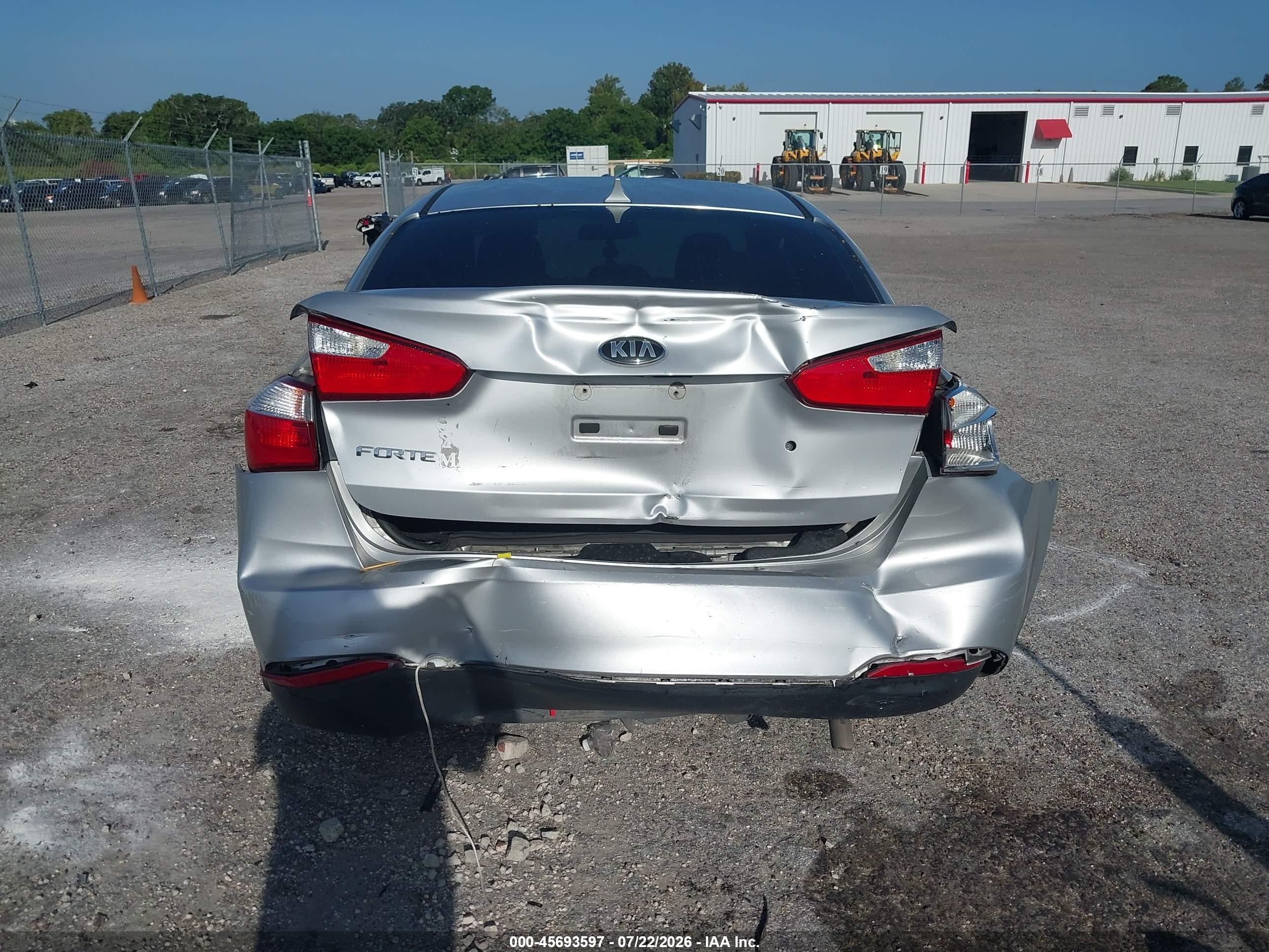 2015 Kia Forte Lx Silver vin: KNAFK4A68F5331514