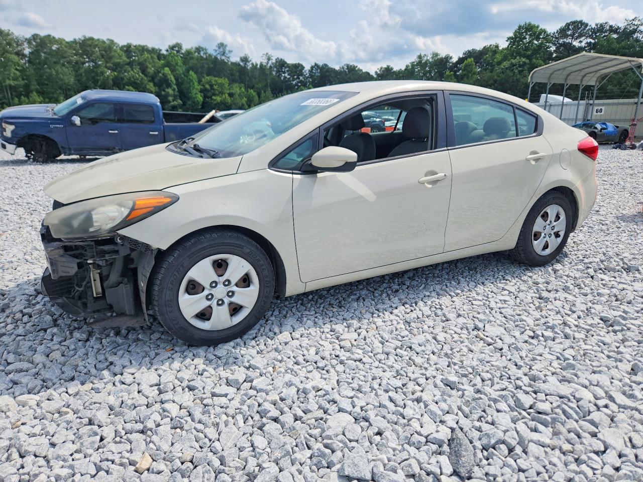 2015 Kia Forte Lx Cream vin: KNAFK4A68F5334655