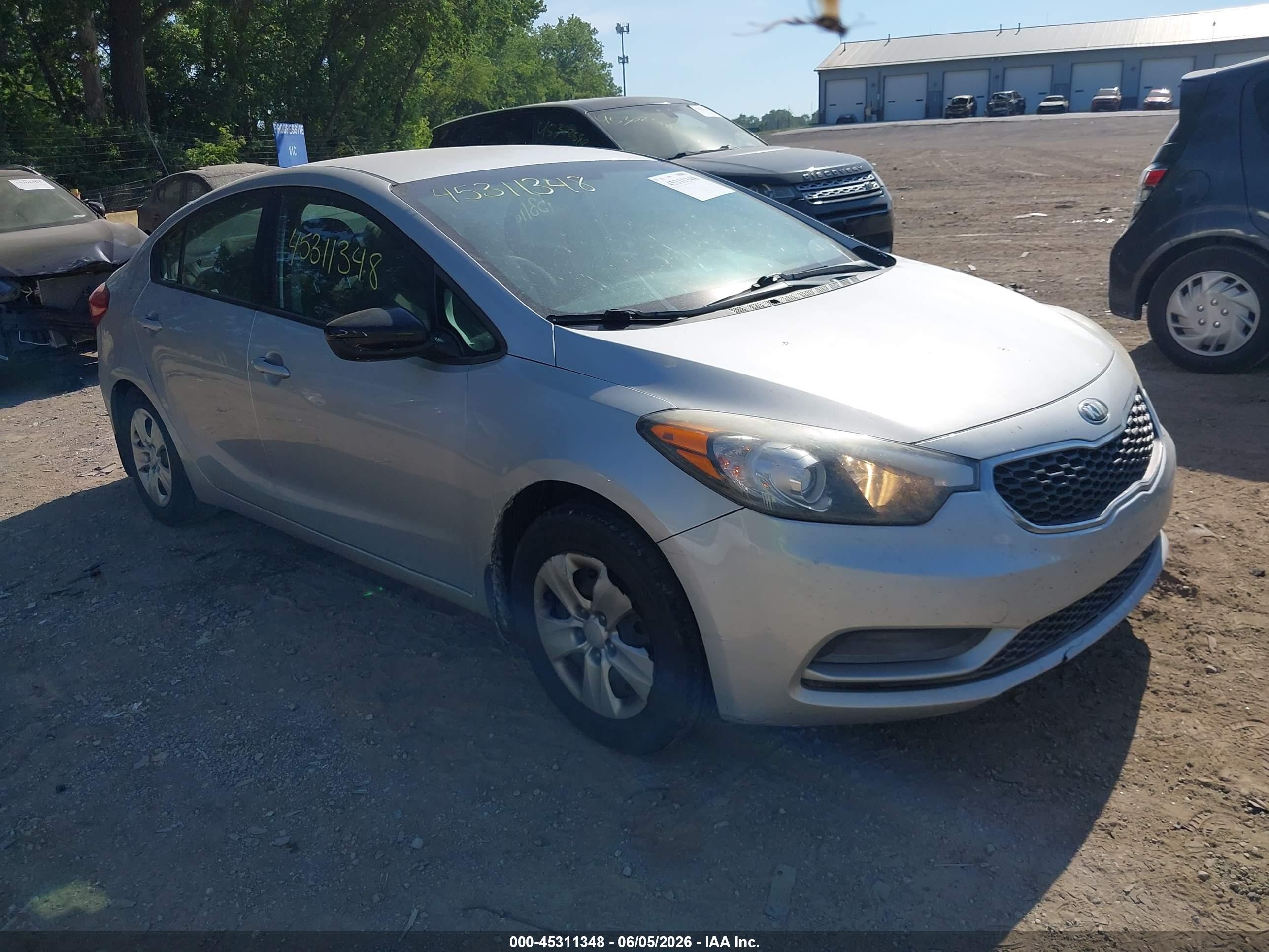 2015 Kia Forte Lx Silver vin: KNAFK4A68F5351911