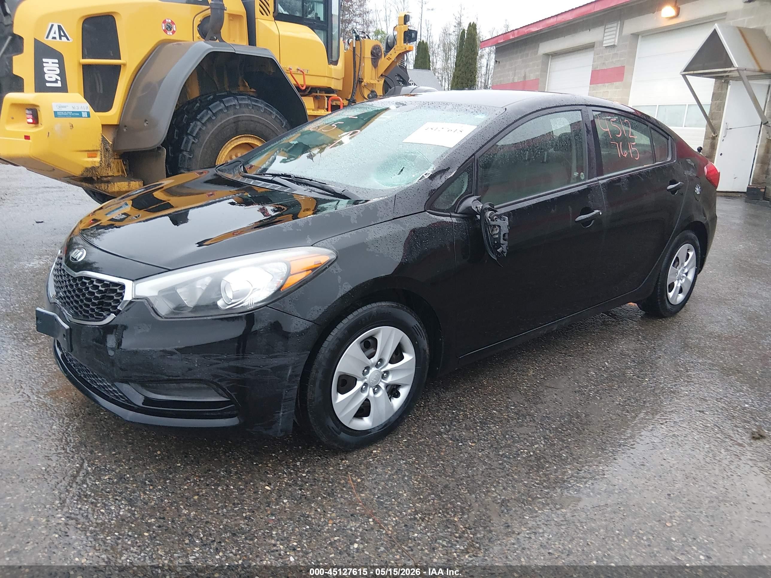 2015 Kia Forte Lx Black vin: KNAFK4A68F5393477