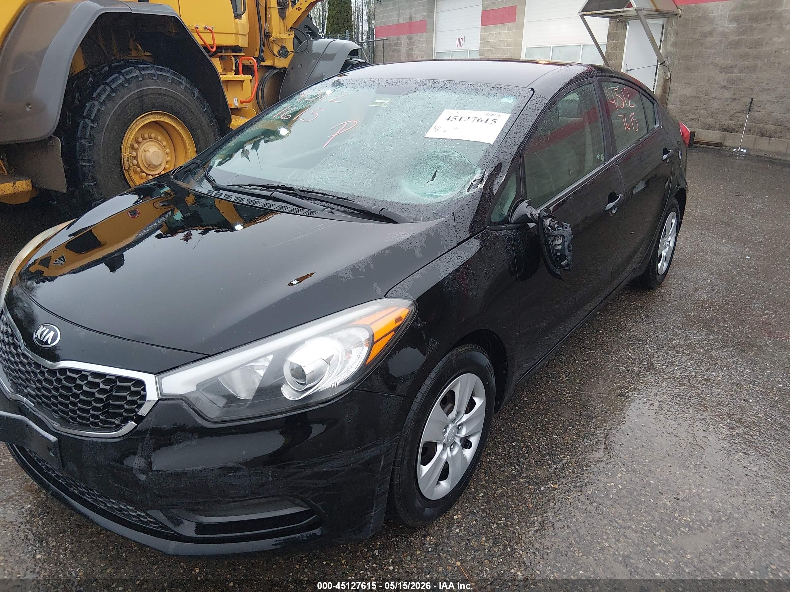 2015 Kia Forte Lx Black vin: KNAFK4A68F5393477
