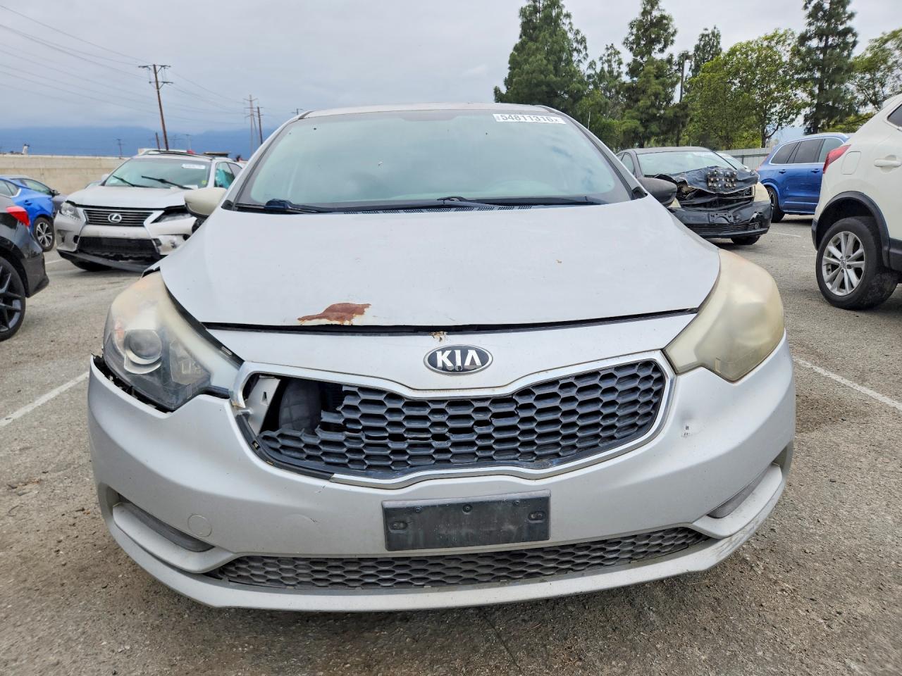 2015 Kia Forte Lx Серый vin: KNAFK4A68F5399439