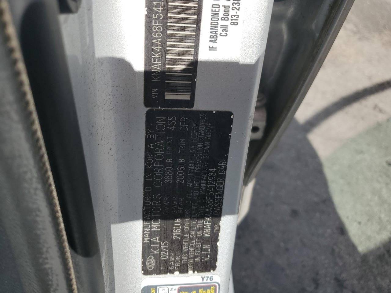 2015 Kia Forte Lx Серебряный vin: KNAFK4A68F5412934
