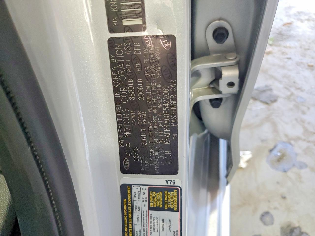 2015 Kia Forte Lx Silver vin: KNAFK4A68F5422069