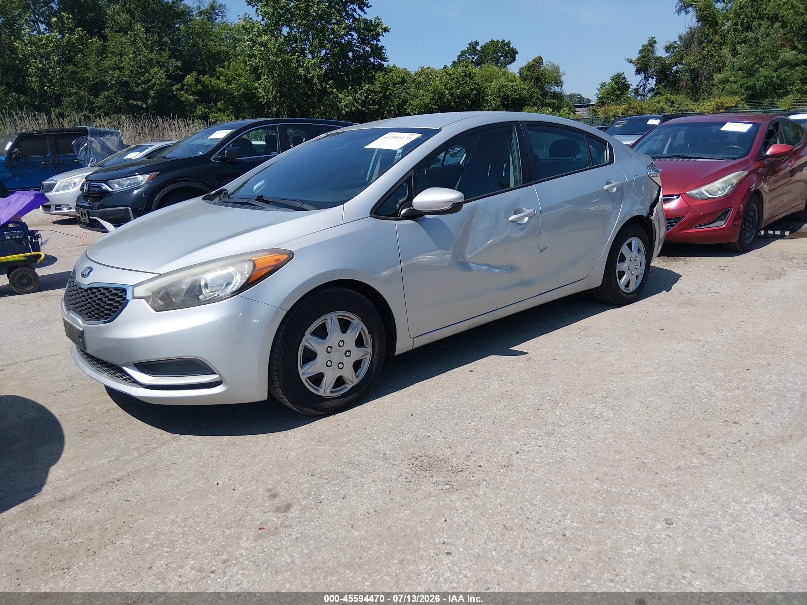 2015 Kia Forte Lx Silver vin: KNAFK4A68F5431497