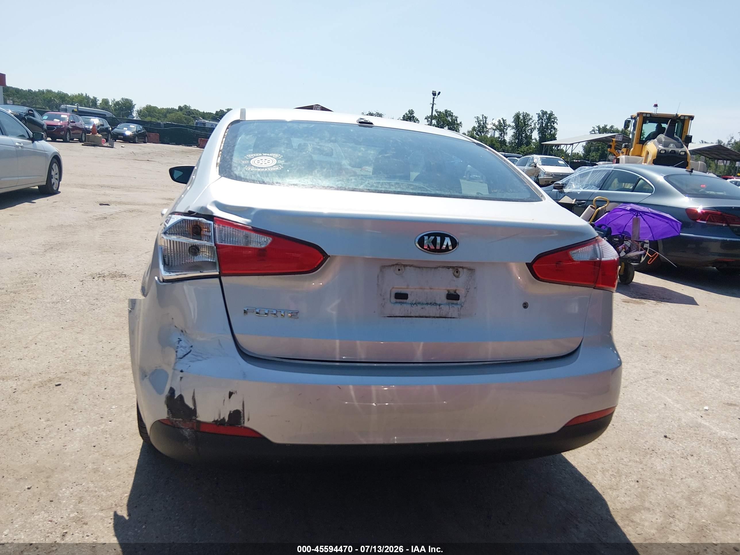 2015 Kia Forte Lx Silver vin: KNAFK4A68F5431497