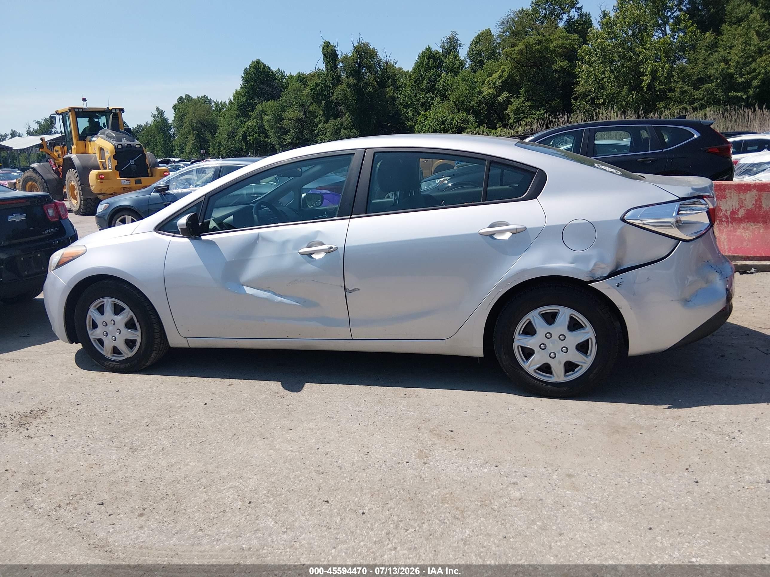 2015 Kia Forte Lx Silver vin: KNAFK4A68F5431497