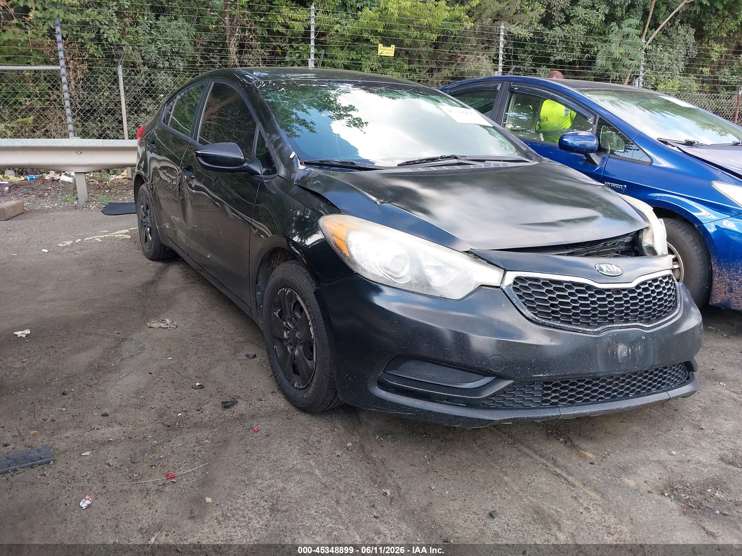 2014 Kia Forte Lx Black vin: KNAFK4A69E5063085