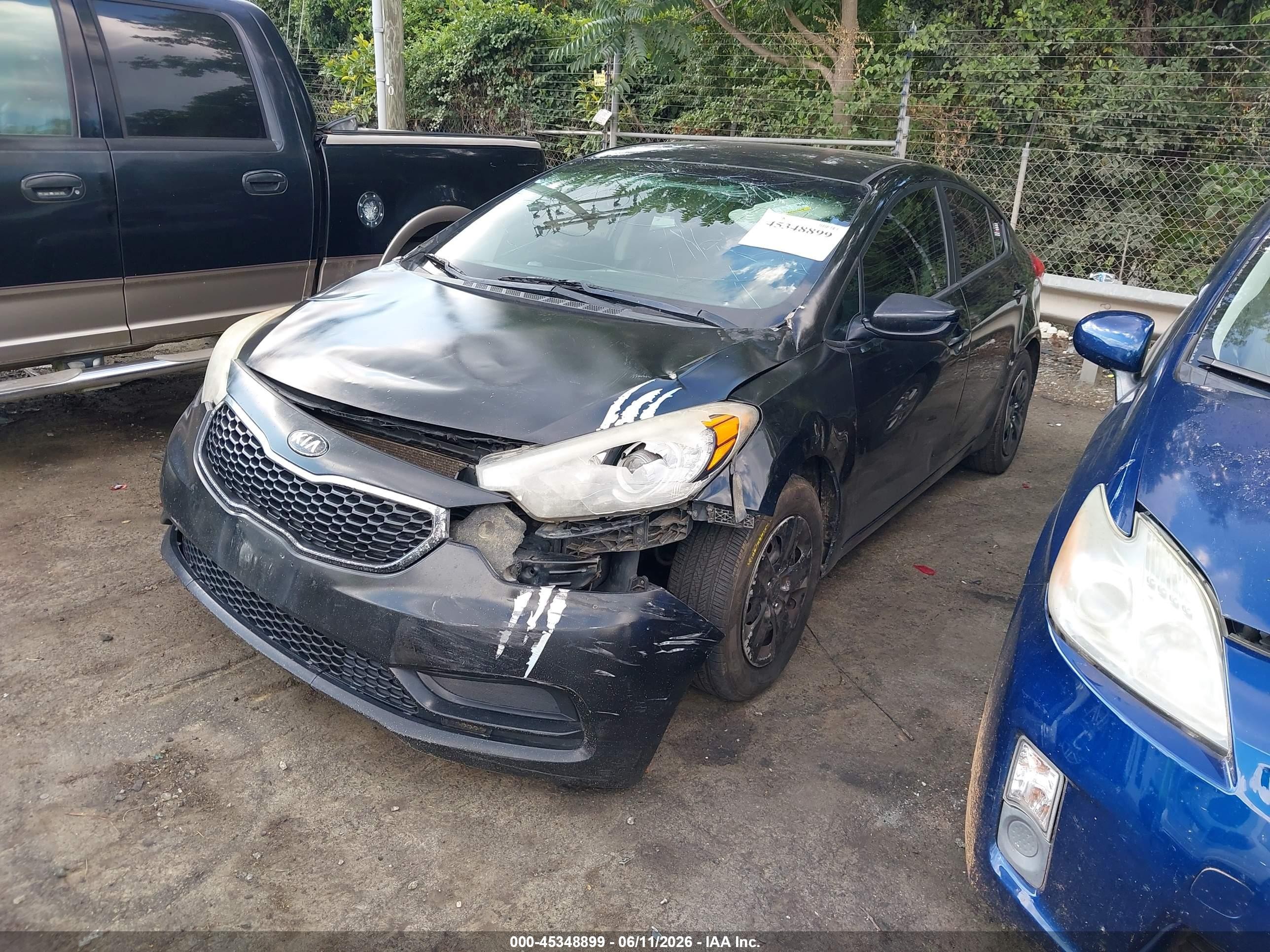 2014 Kia Forte Lx Черный vin: KNAFK4A69E5063085