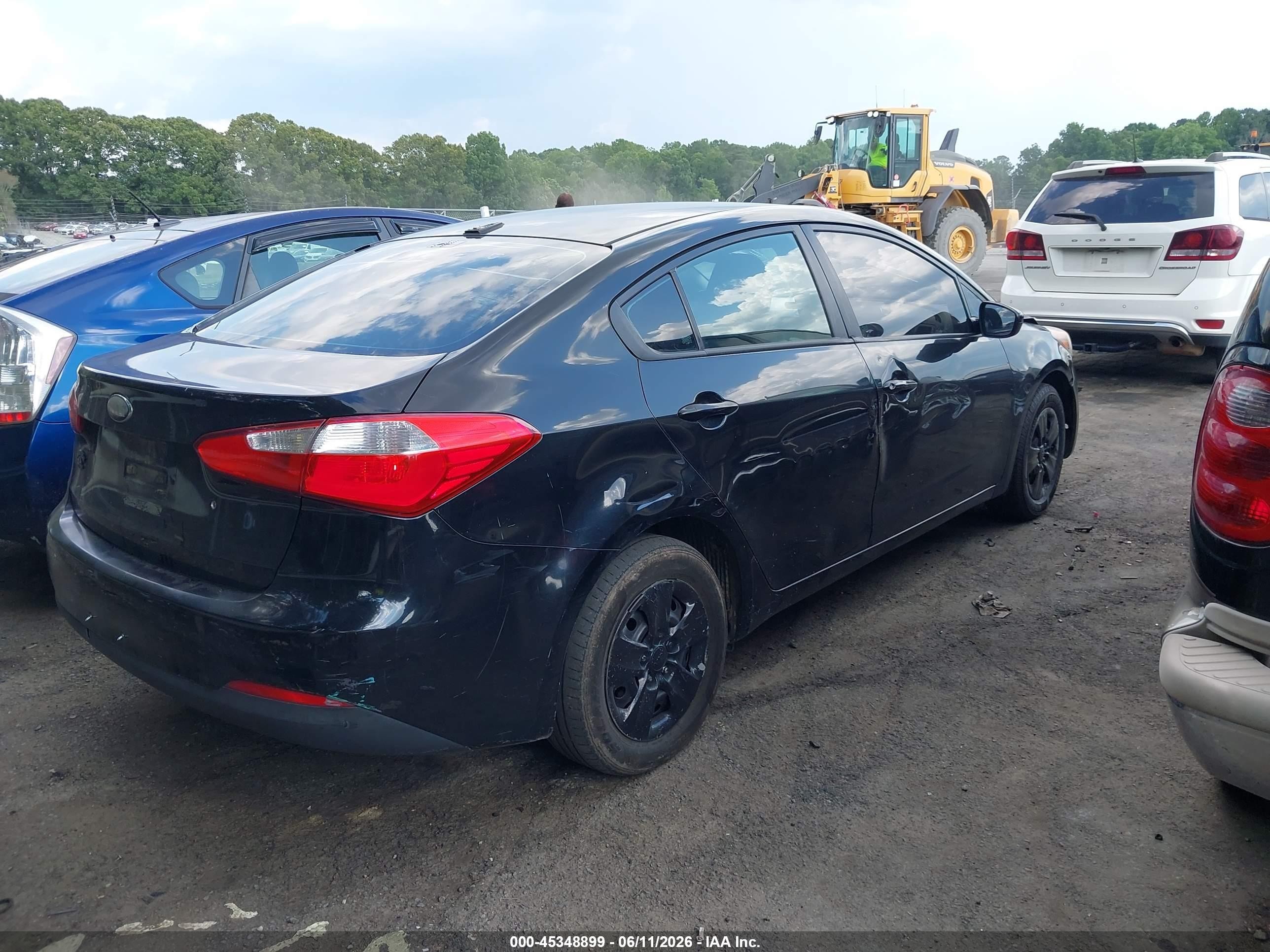 2014 Kia Forte Lx Черный vin: KNAFK4A69E5063085