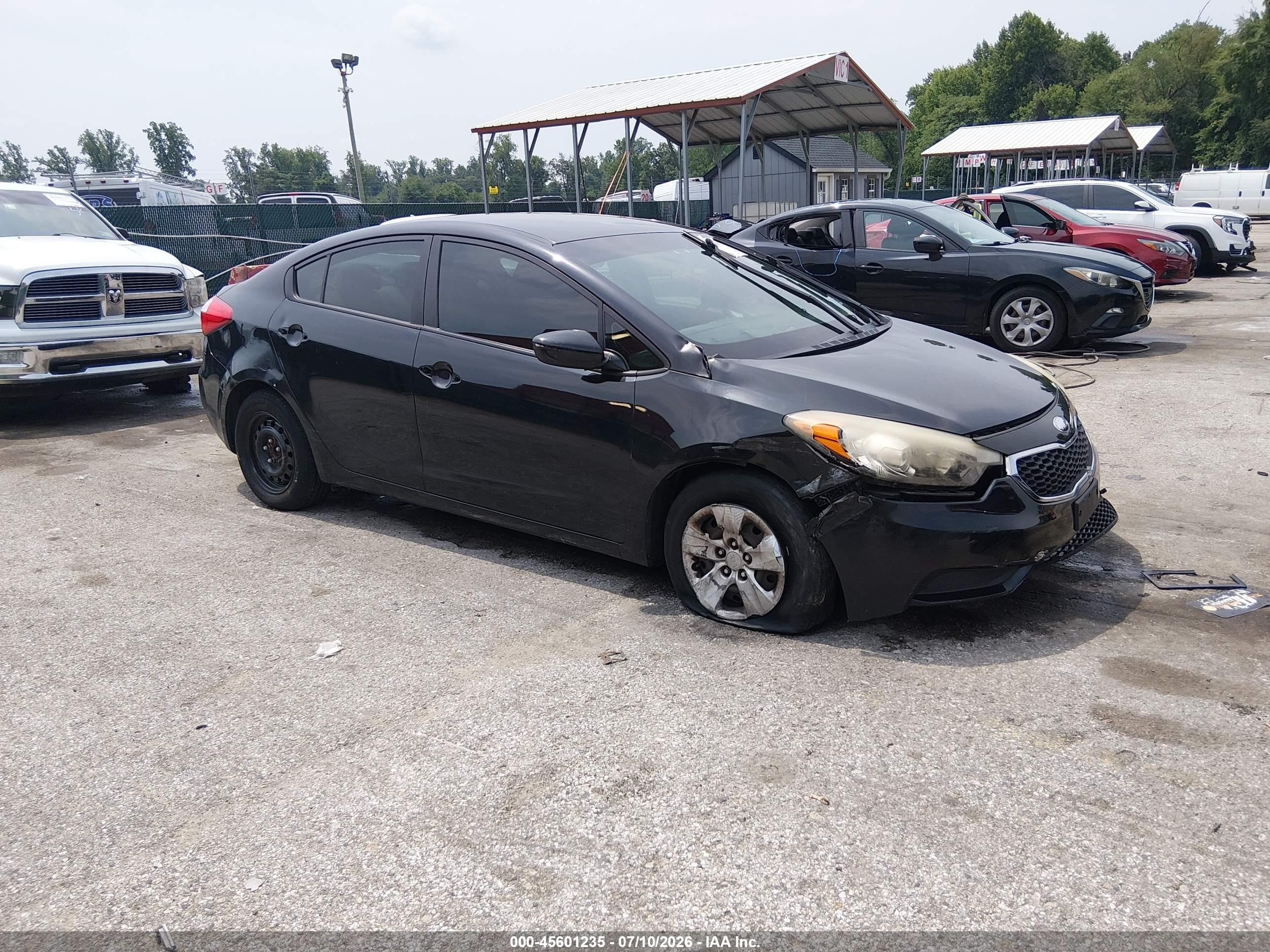 2014 Kia Forte Lx Black vin: KNAFK4A69E5077021