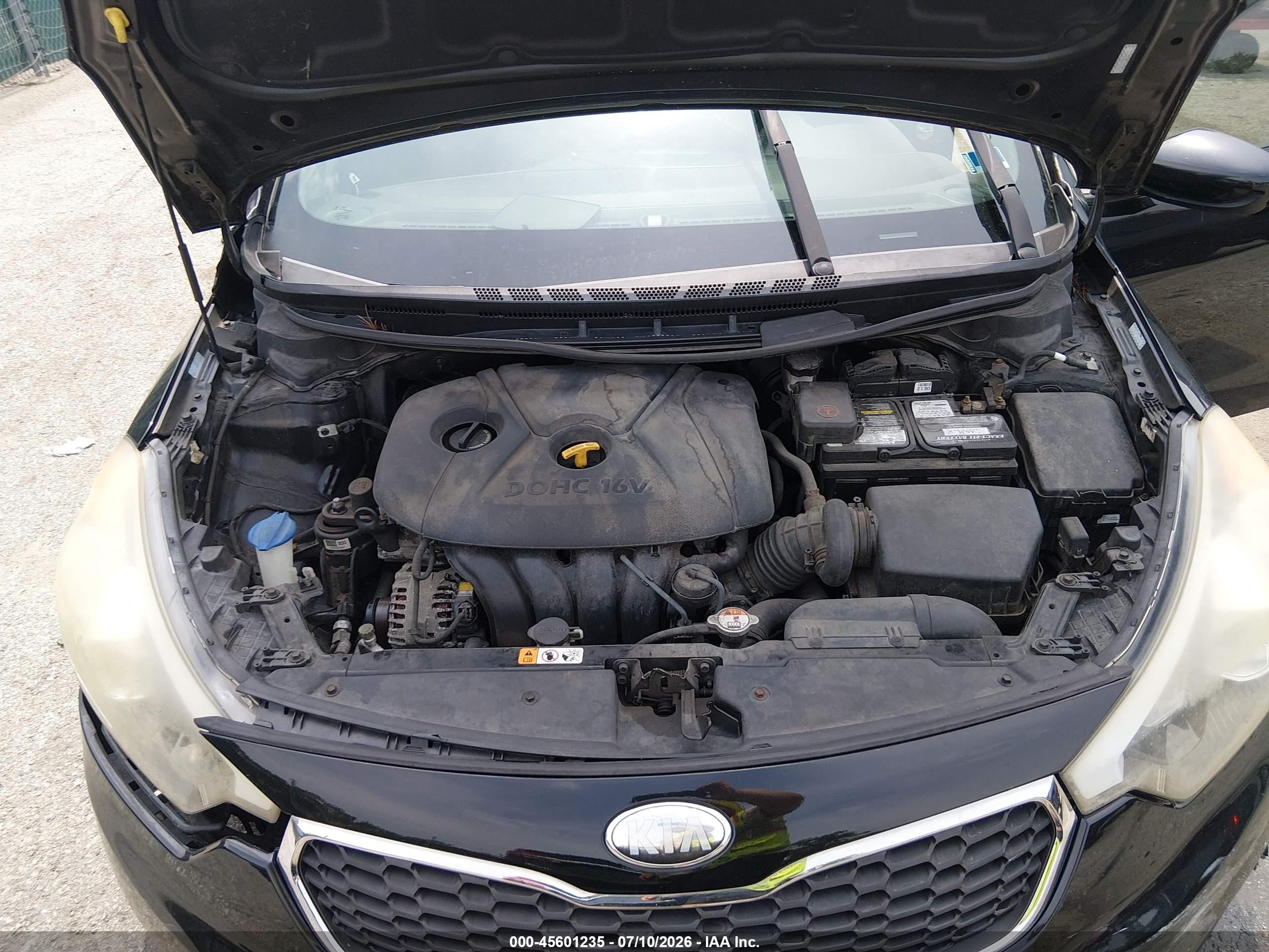 2014 Kia Forte Lx Black vin: KNAFK4A69E5077021