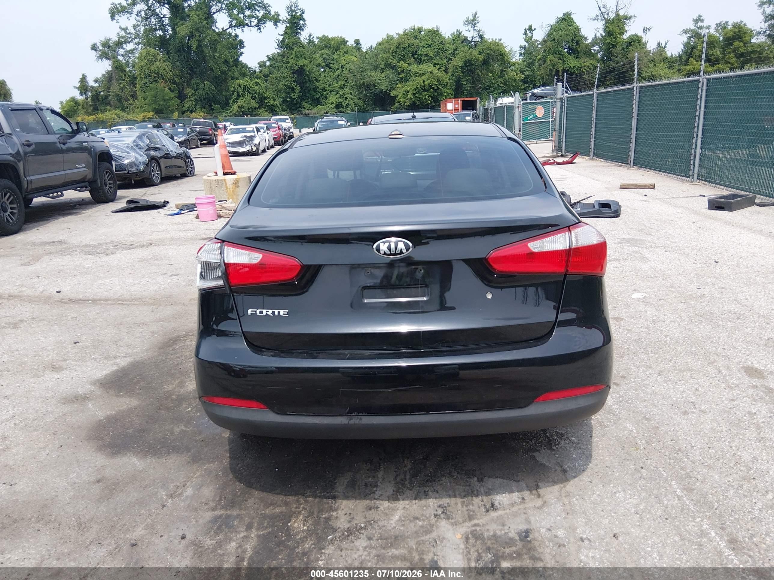 2014 Kia Forte Lx Black vin: KNAFK4A69E5077021