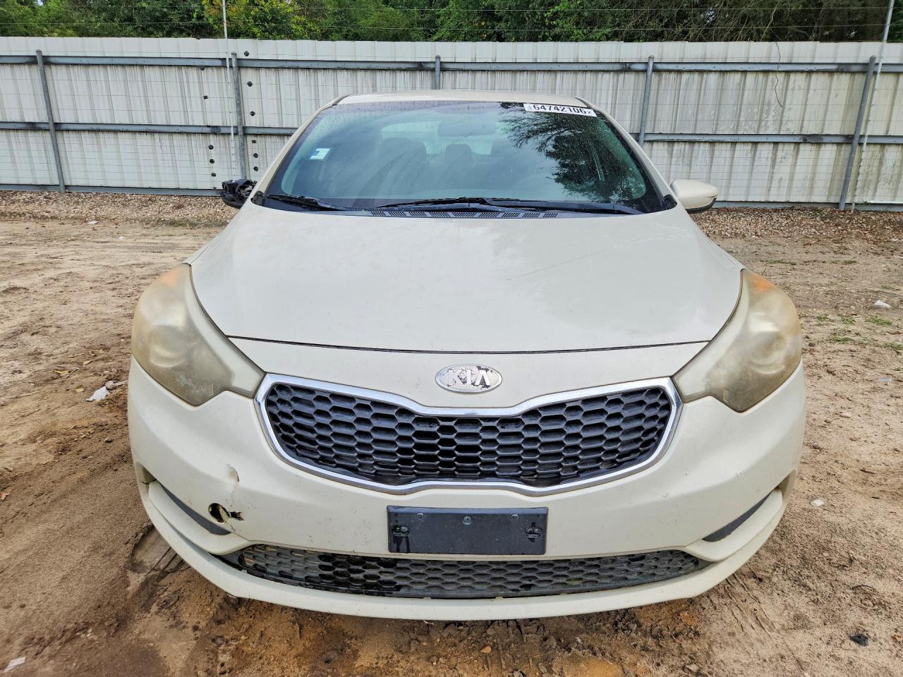 2014 Kia Forte Lx Beige vin: KNAFK4A69E5086981