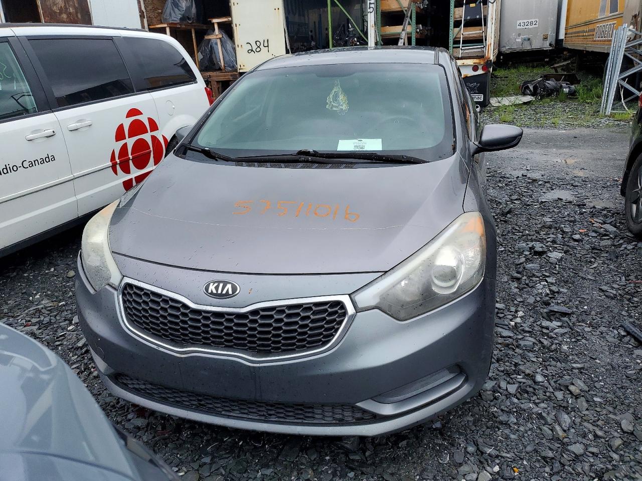 2015 Kia Forte Lx Серый vin: KNAFK4A69F5263417