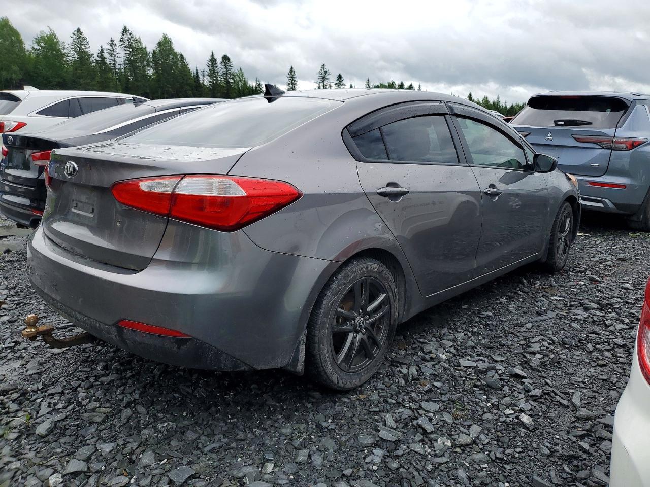 2015 Kia Forte Lx Серый vin: KNAFK4A69F5263417