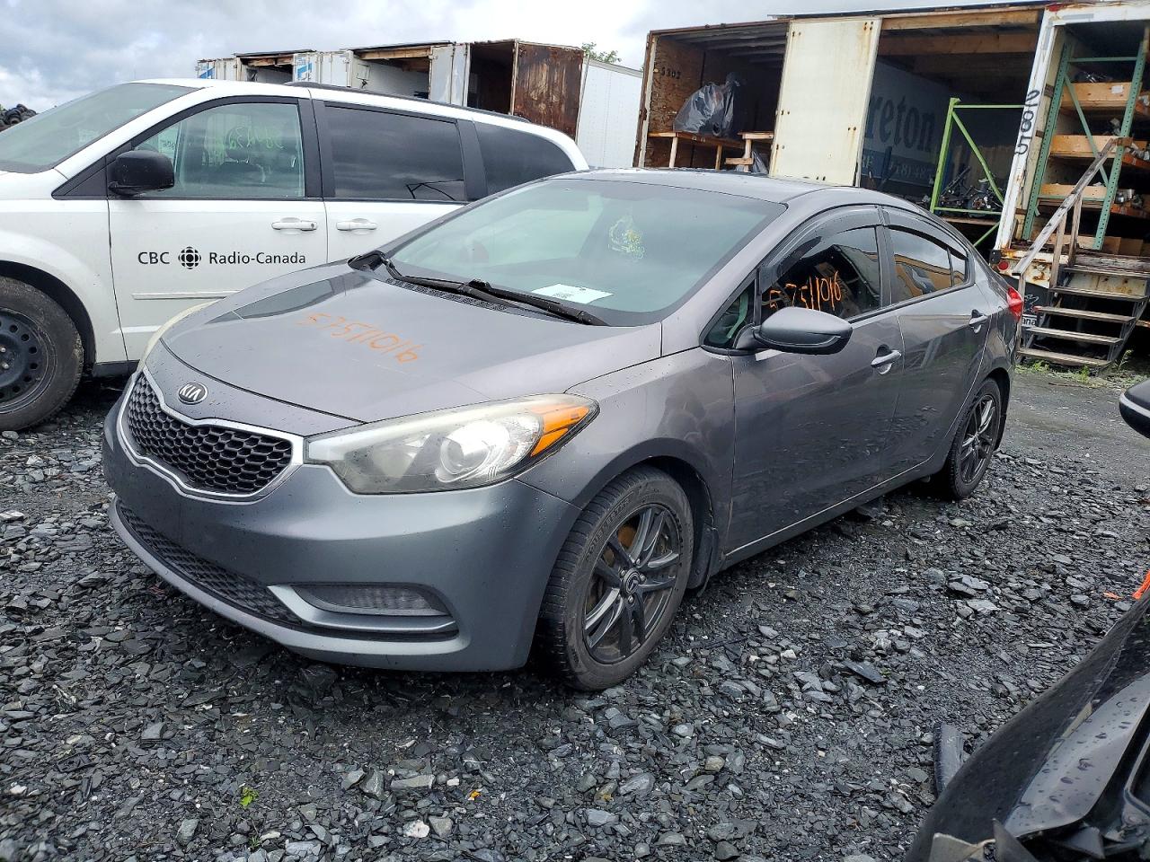2015 Kia Forte Lx Серый vin: KNAFK4A69F5263417