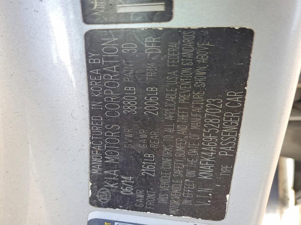2015 Kia Forte Lx Серебряный vin: KNAFK4A69F5287023