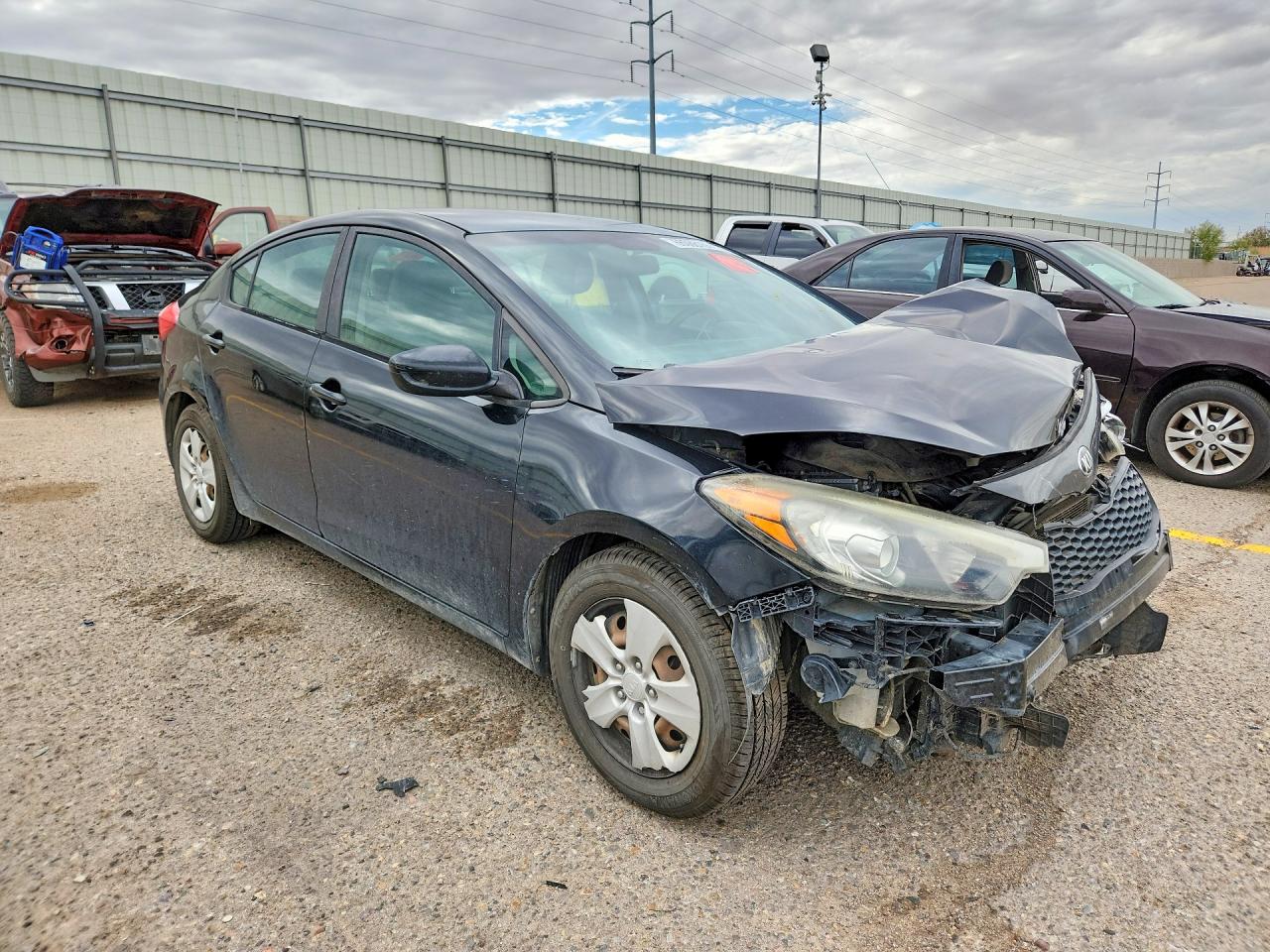 2015 Kia Forte Lx Черный vin: KNAFK4A69F5342828