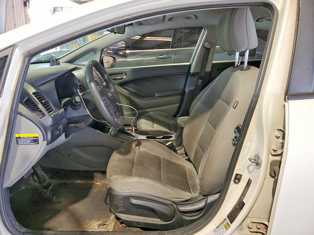 2015 Kia Forte Lx White vin: KNAFK4A69F5422548