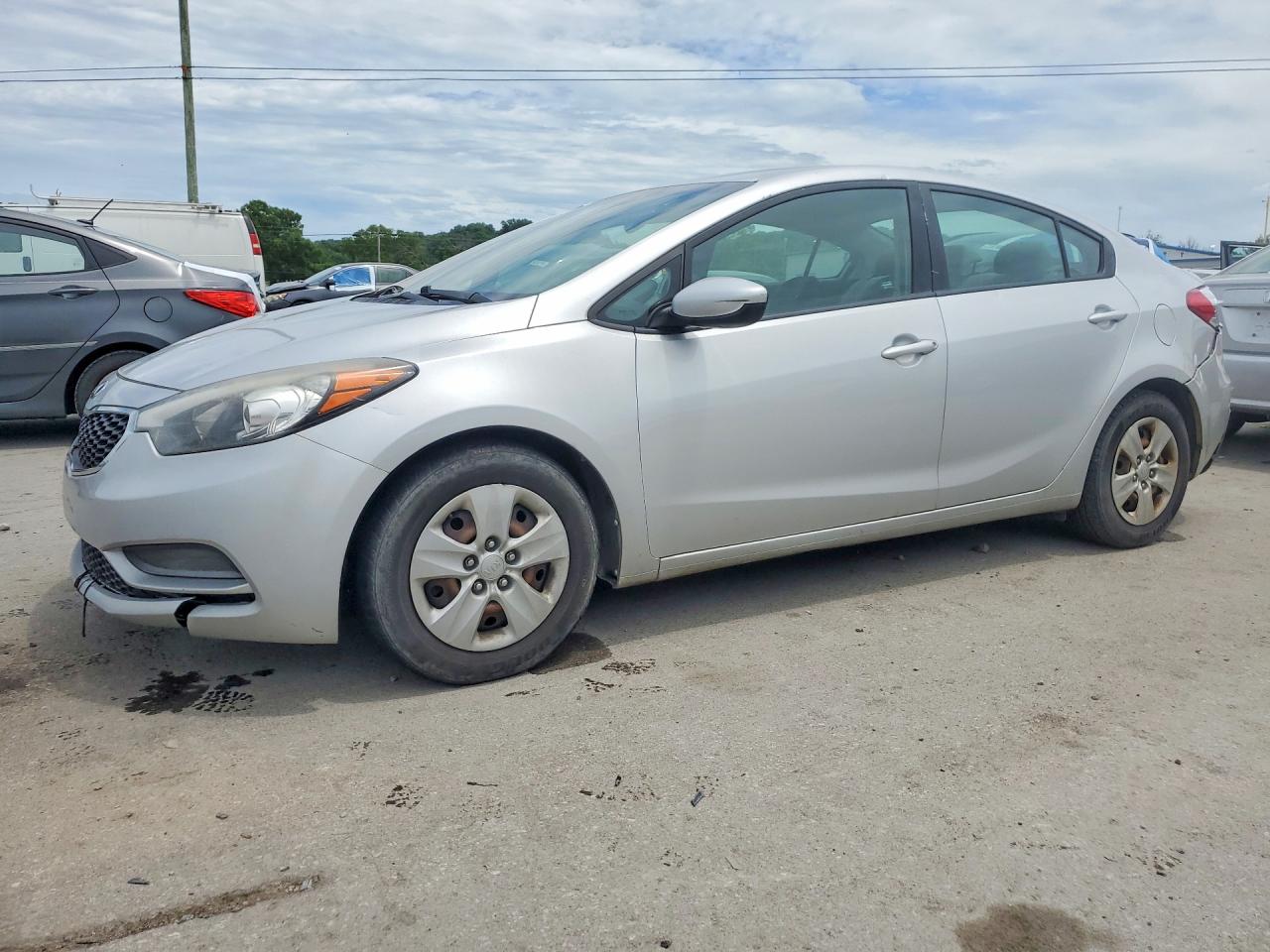 2015 Kia Forte Lx Серебряный vin: KNAFK4A69F5436255