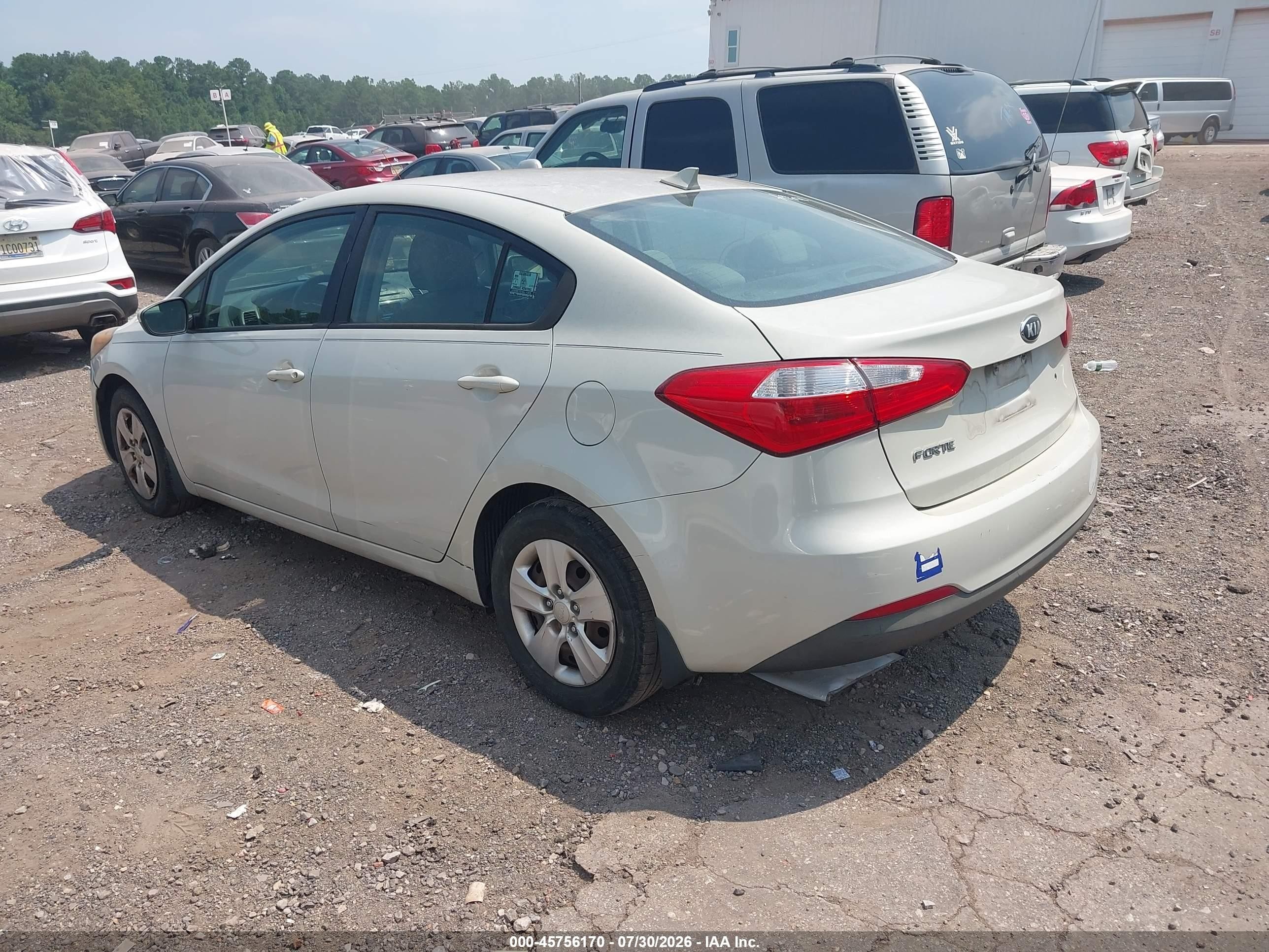 2014 Kia Forte Lx Gray vin: KNAFK4A6XE5061314