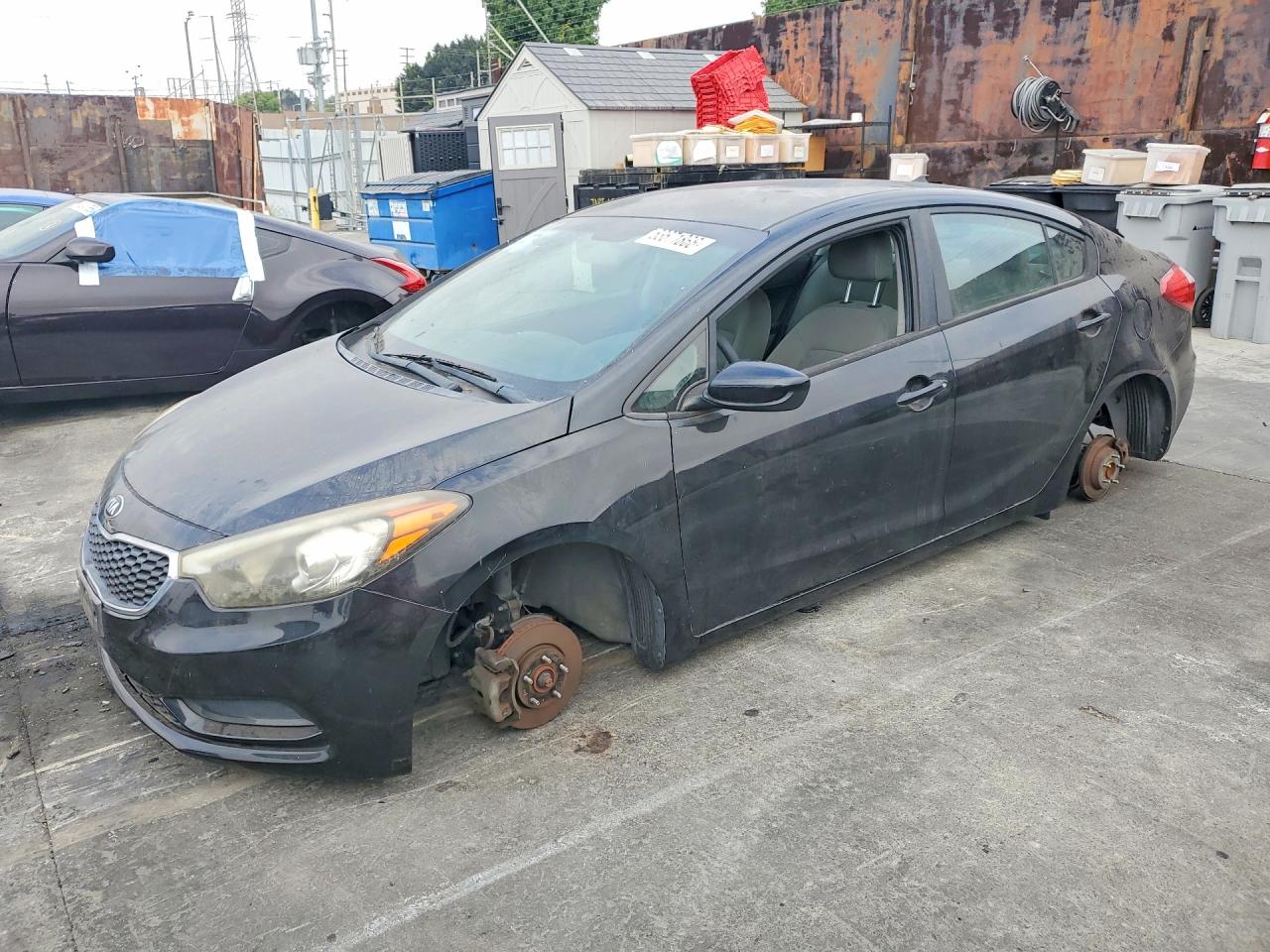 2015 Kia Forte Lx Black vin: KNAFK4A6XF5347472